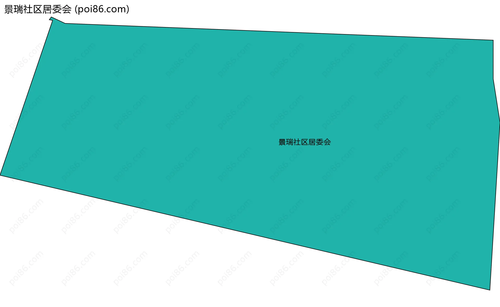 景瑞社区居委会边界地图