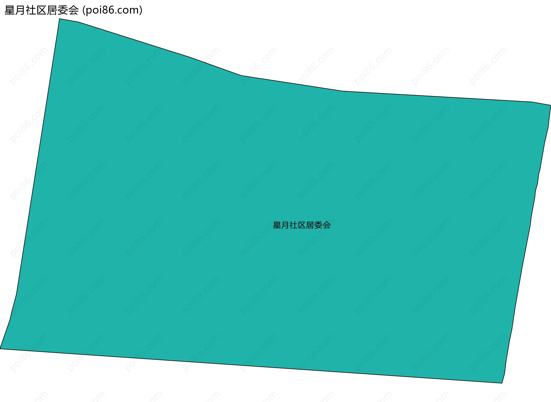 星月社区居委会边界地图