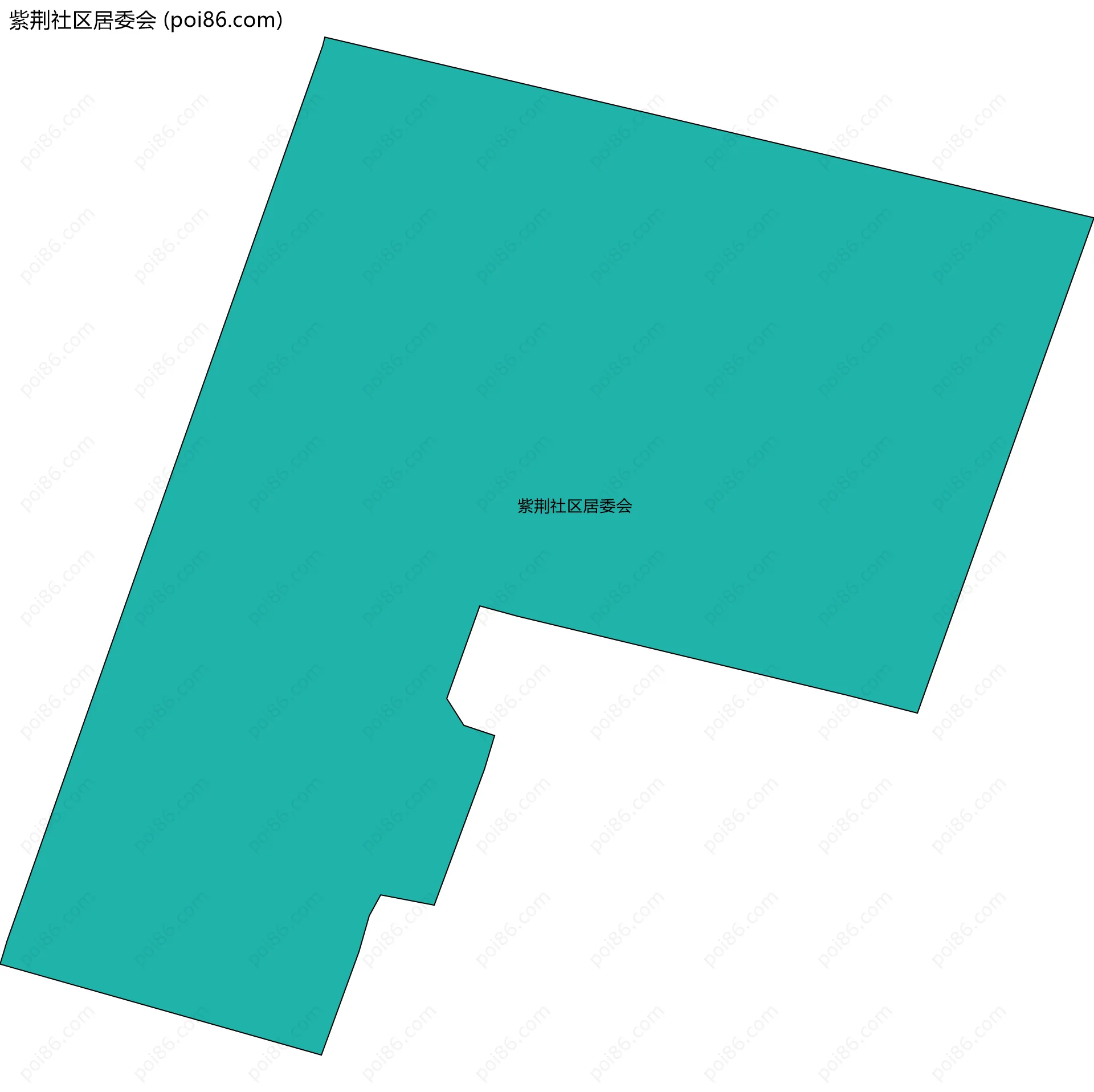 紫荆社区居委会边界地图