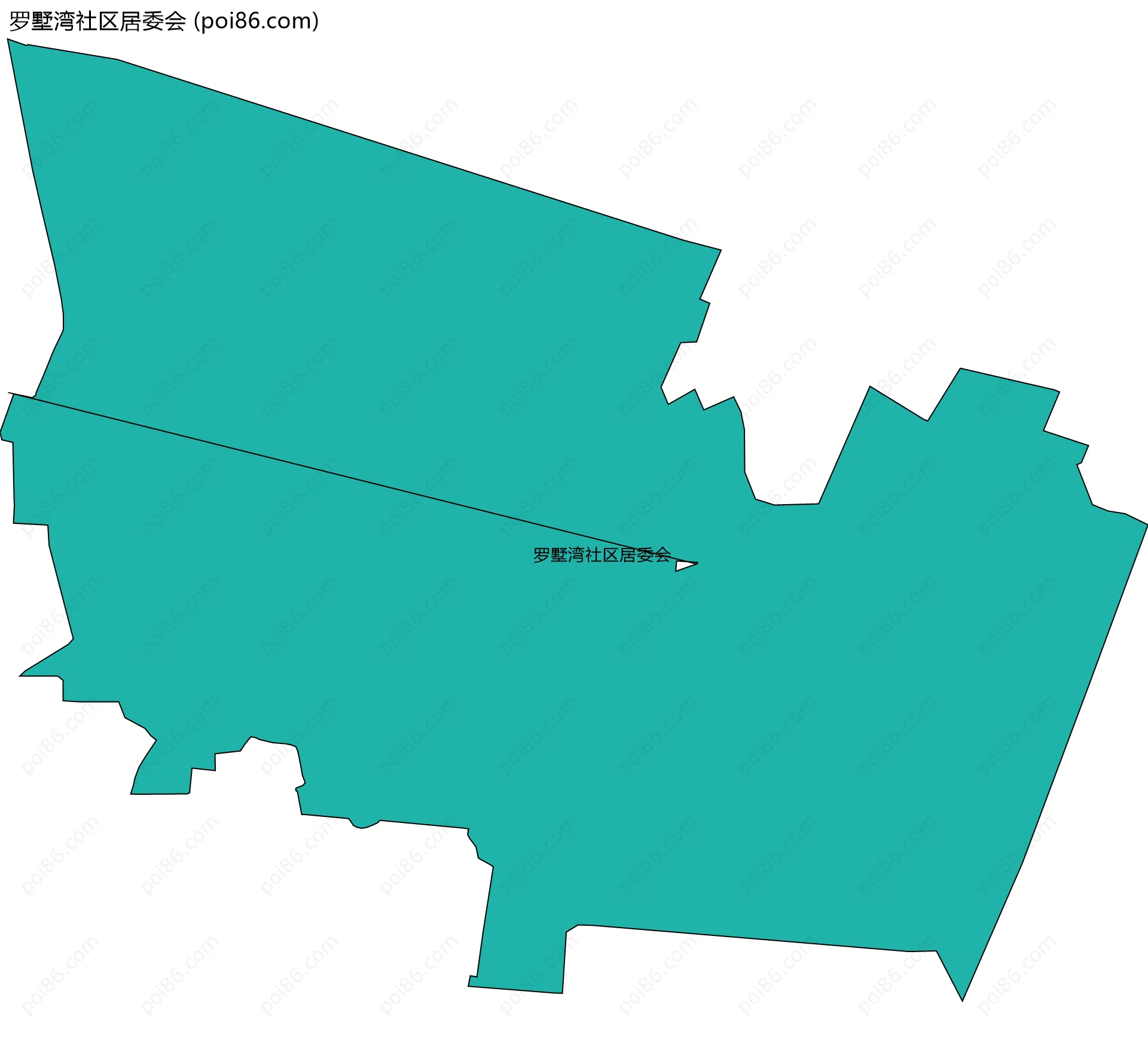 罗墅湾社区居委会边界地图