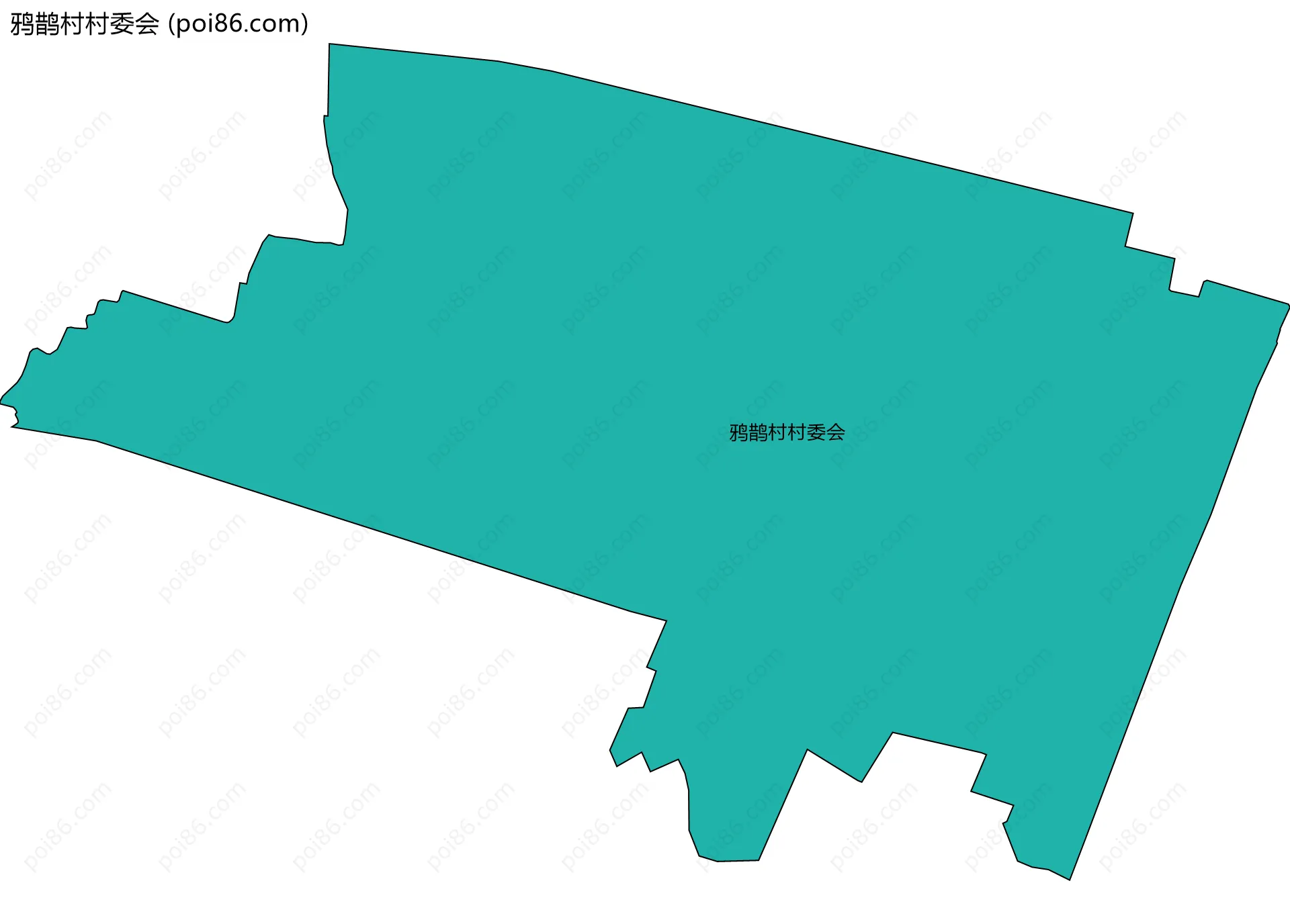 鸦鹊村村委会边界地图