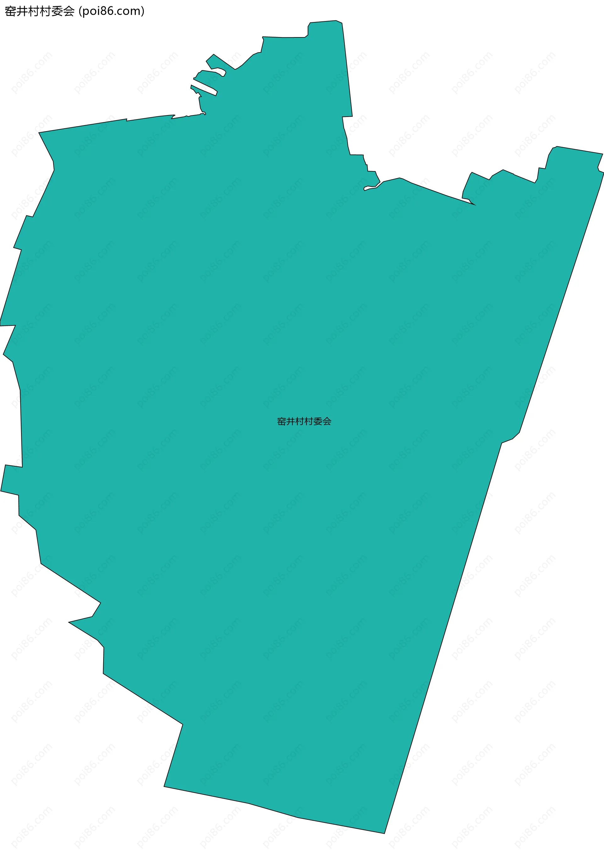 窑井村村委会边界地图