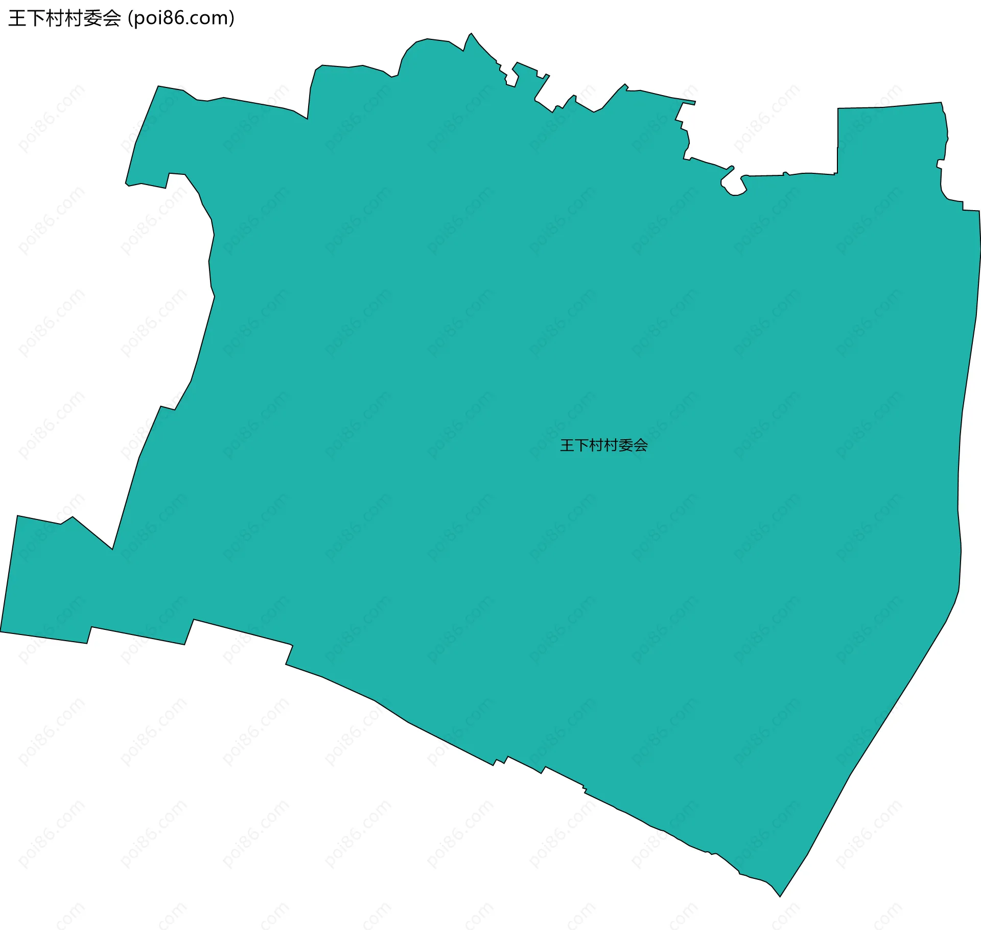 王下村村委会边界地图