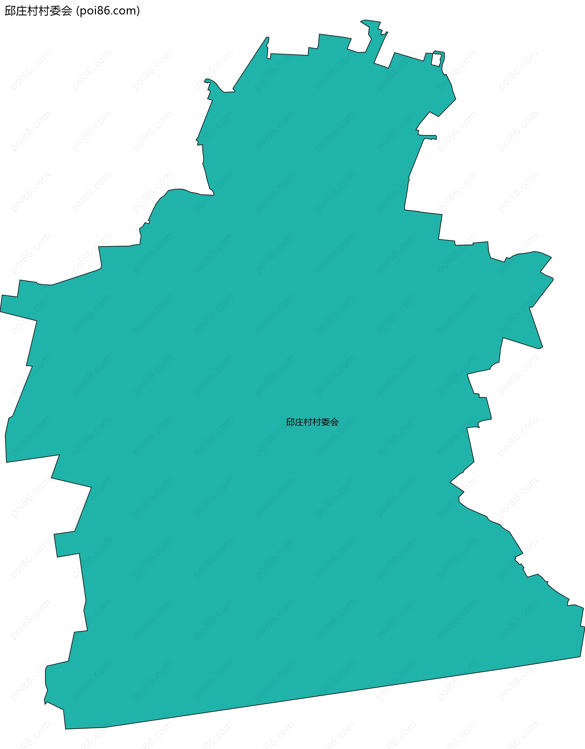 邱庄村村委会边界地图