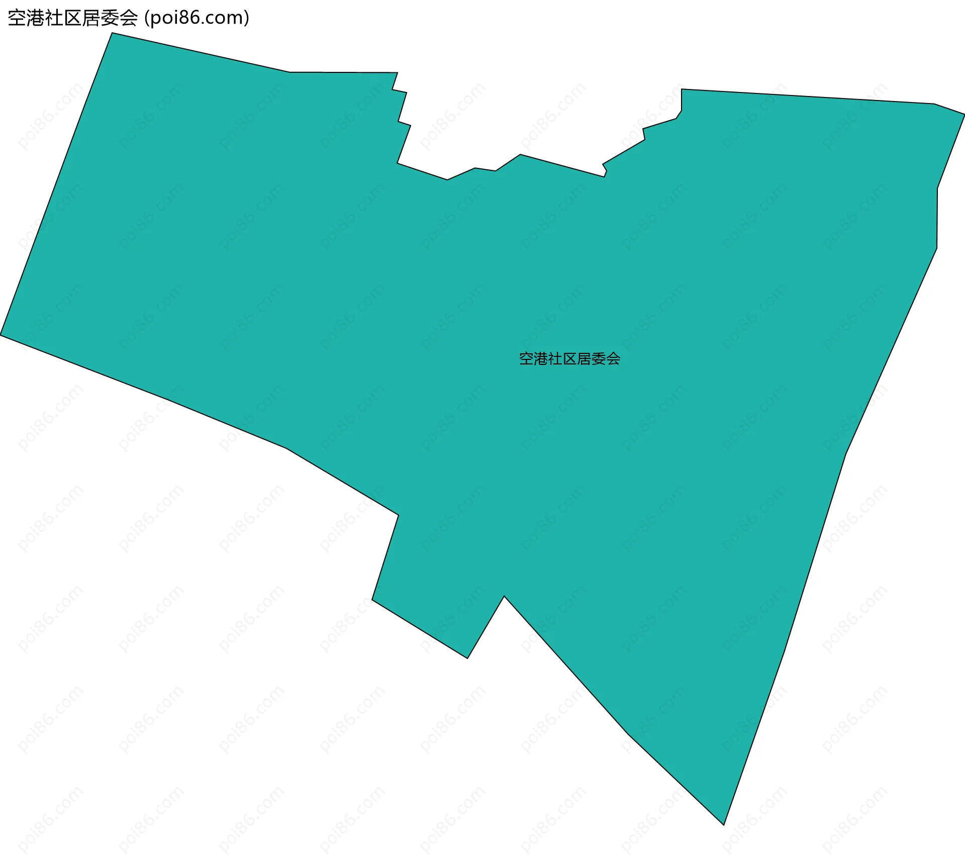 空港社区居委会边界地图