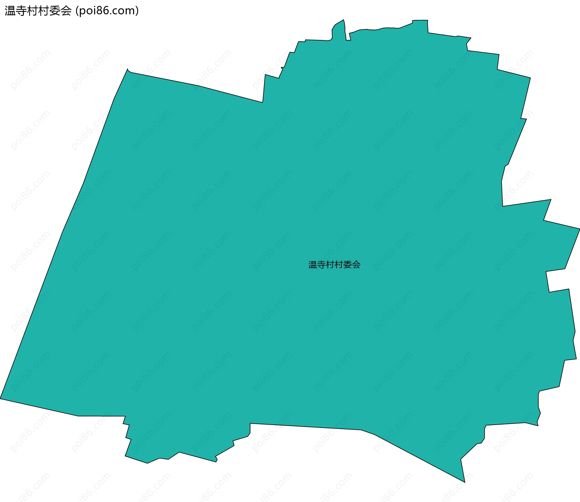 温寺村村委会边界地图