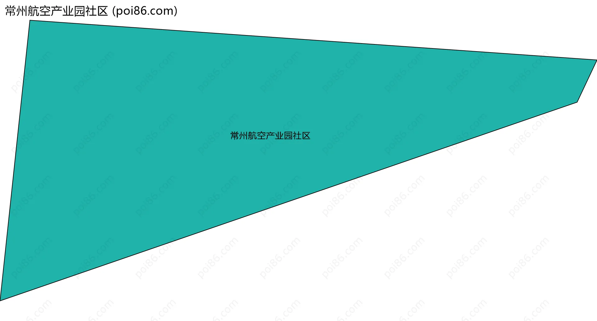 常州航空产业园社区边界地图