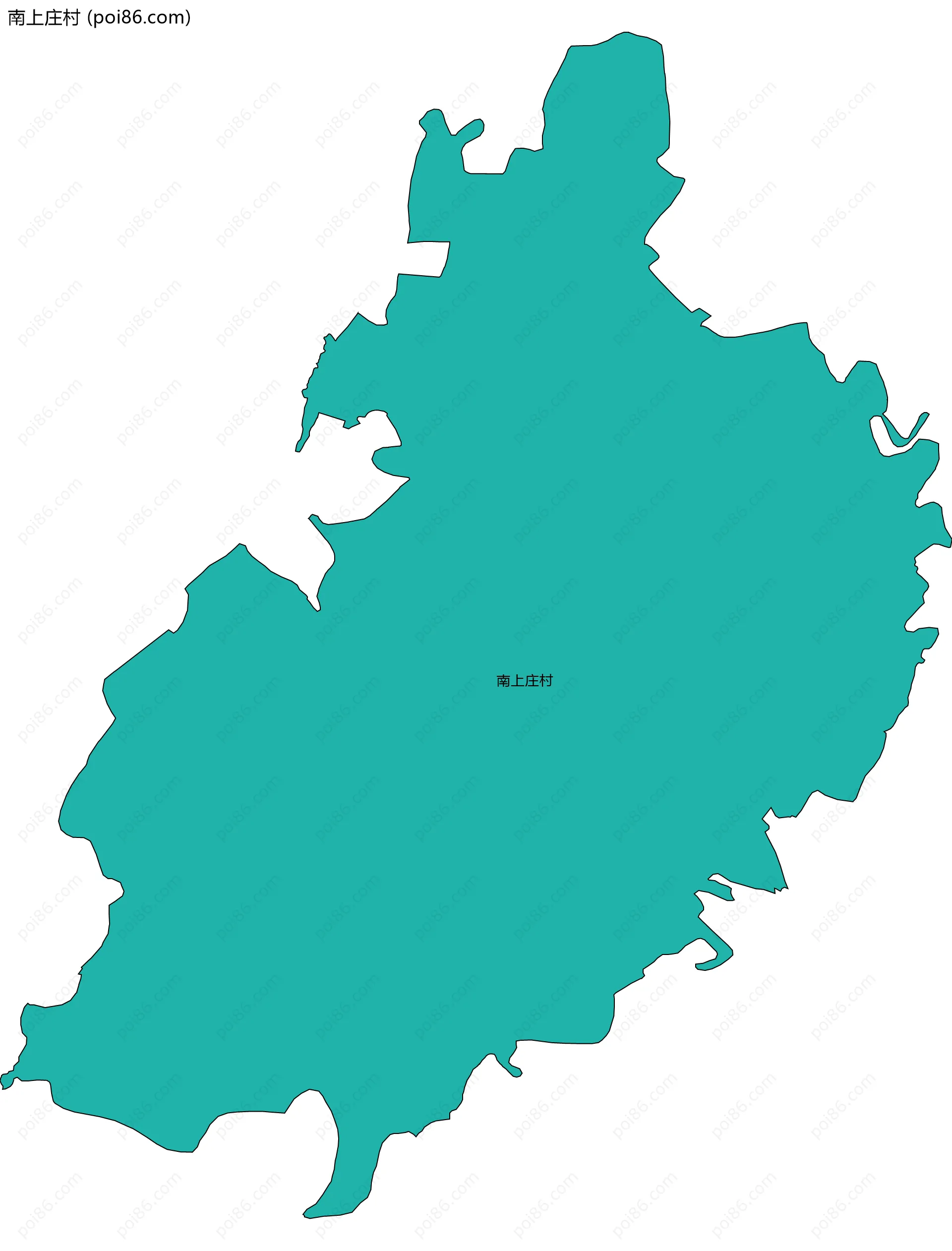 南上庄村边界地图