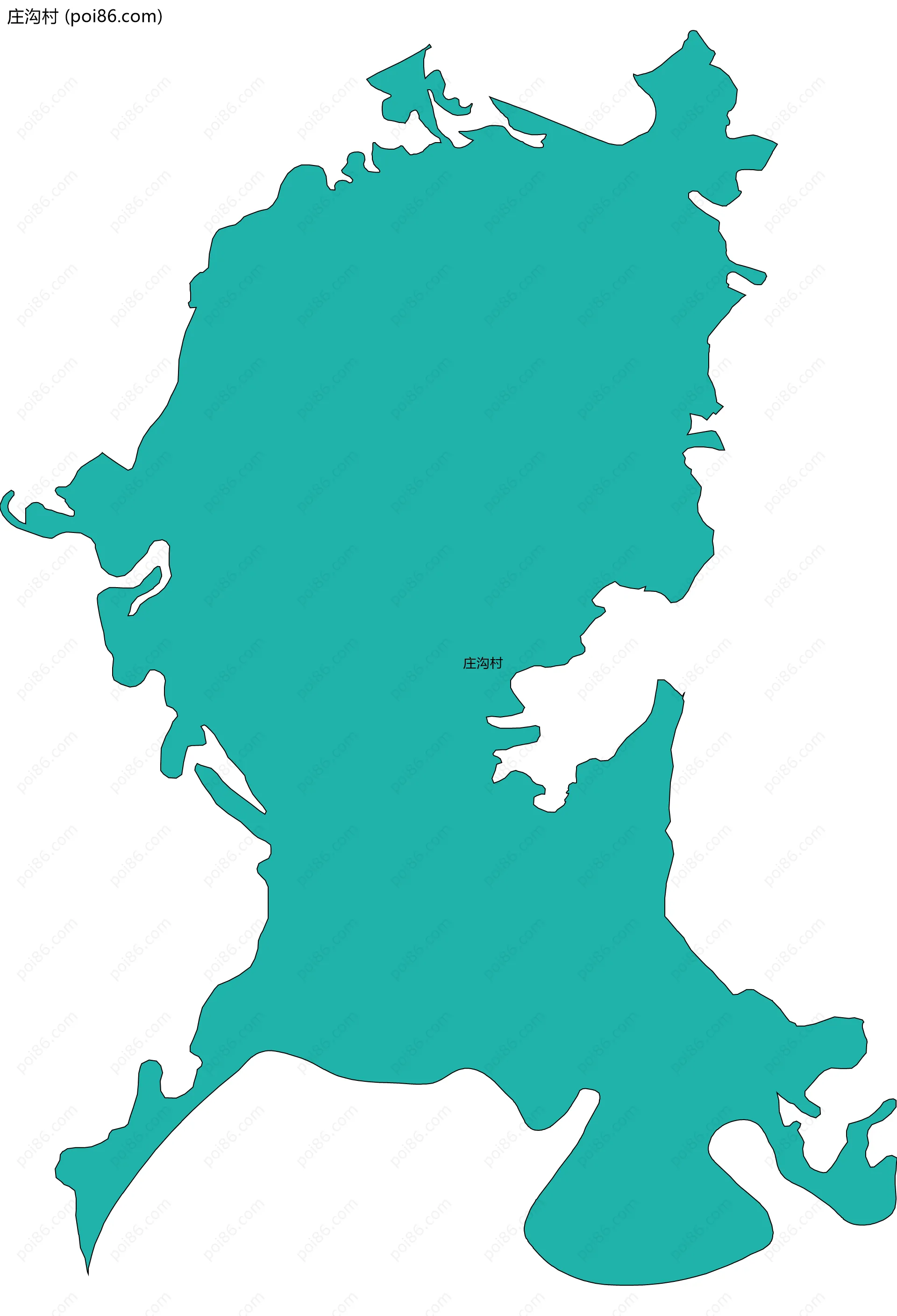 庄沟村边界地图