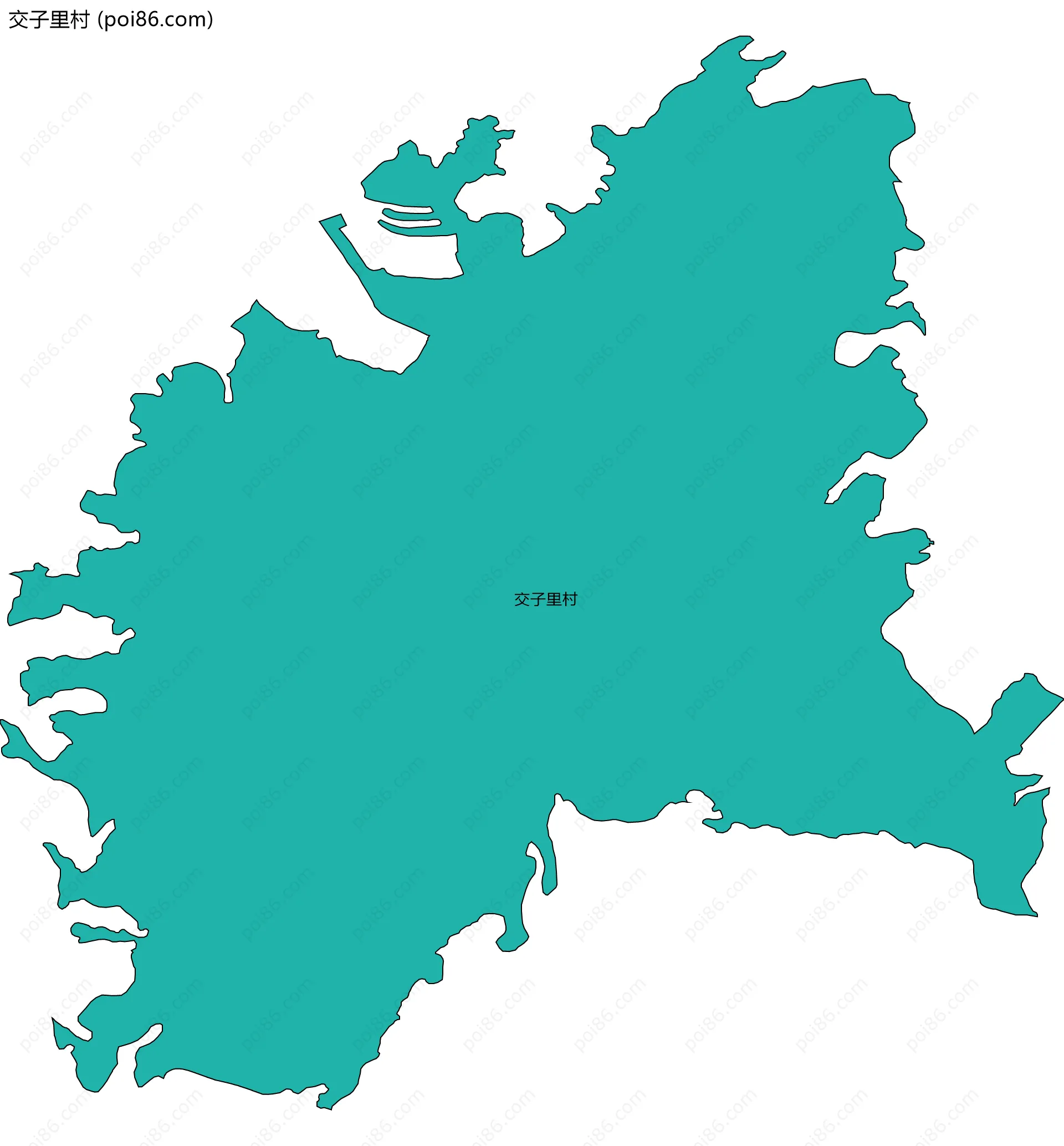交子里村边界地图
