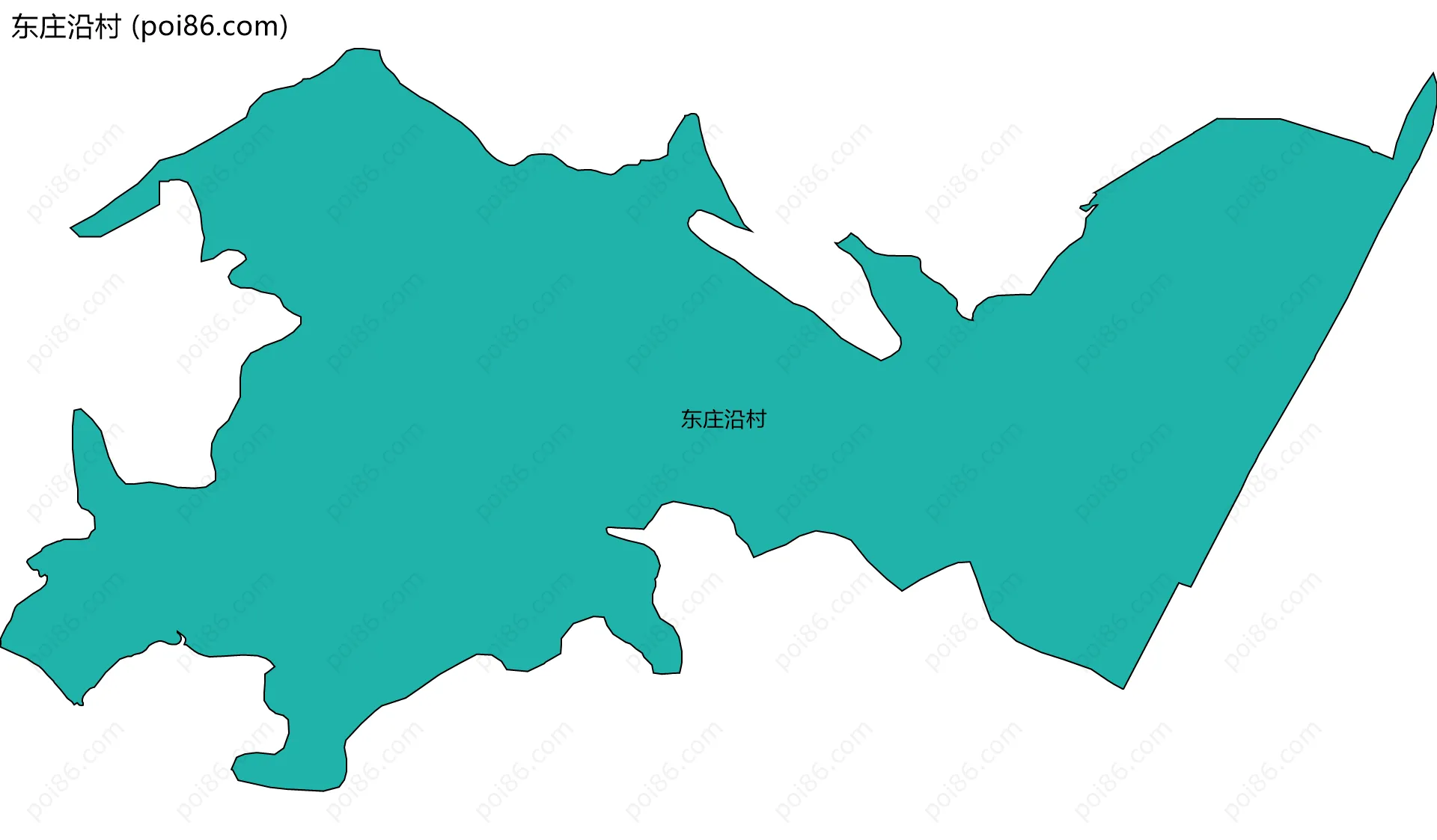 东庄沿村边界地图