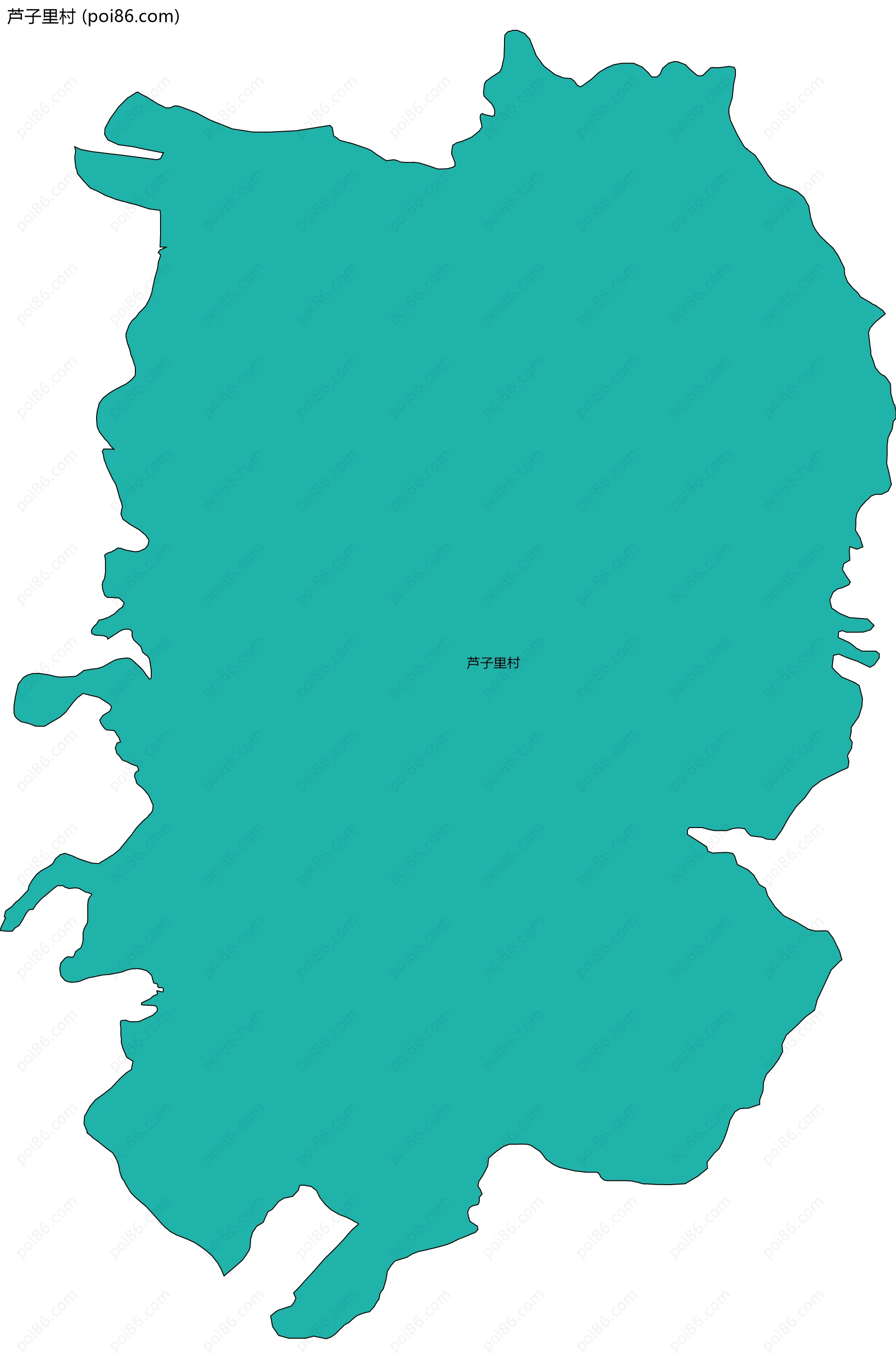 芦子里村边界地图