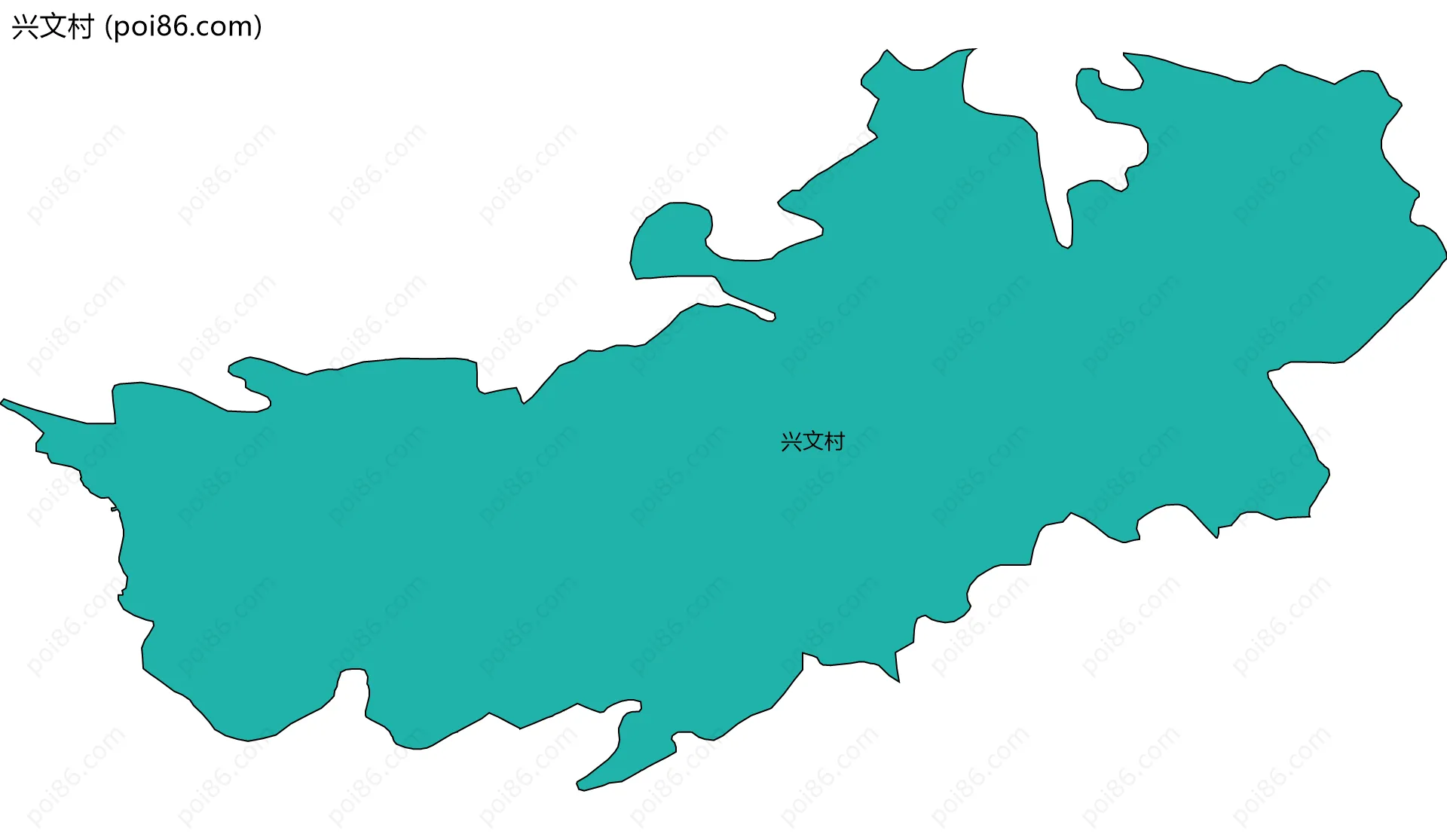 兴文村边界地图