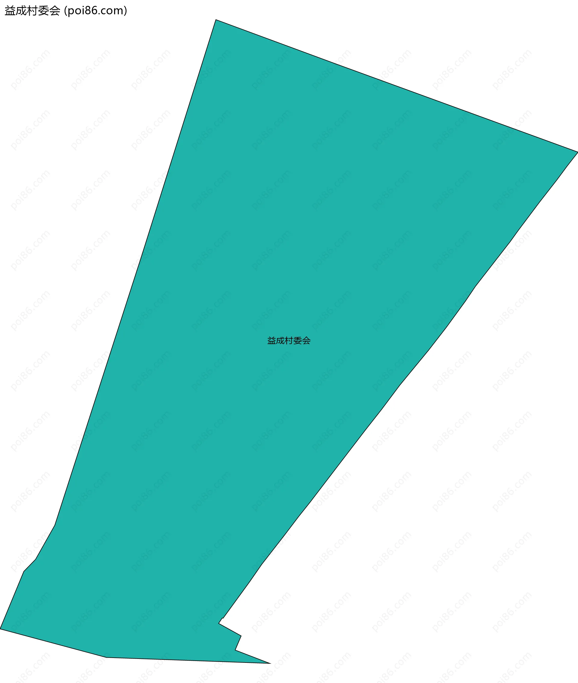 益成村委会边界地图