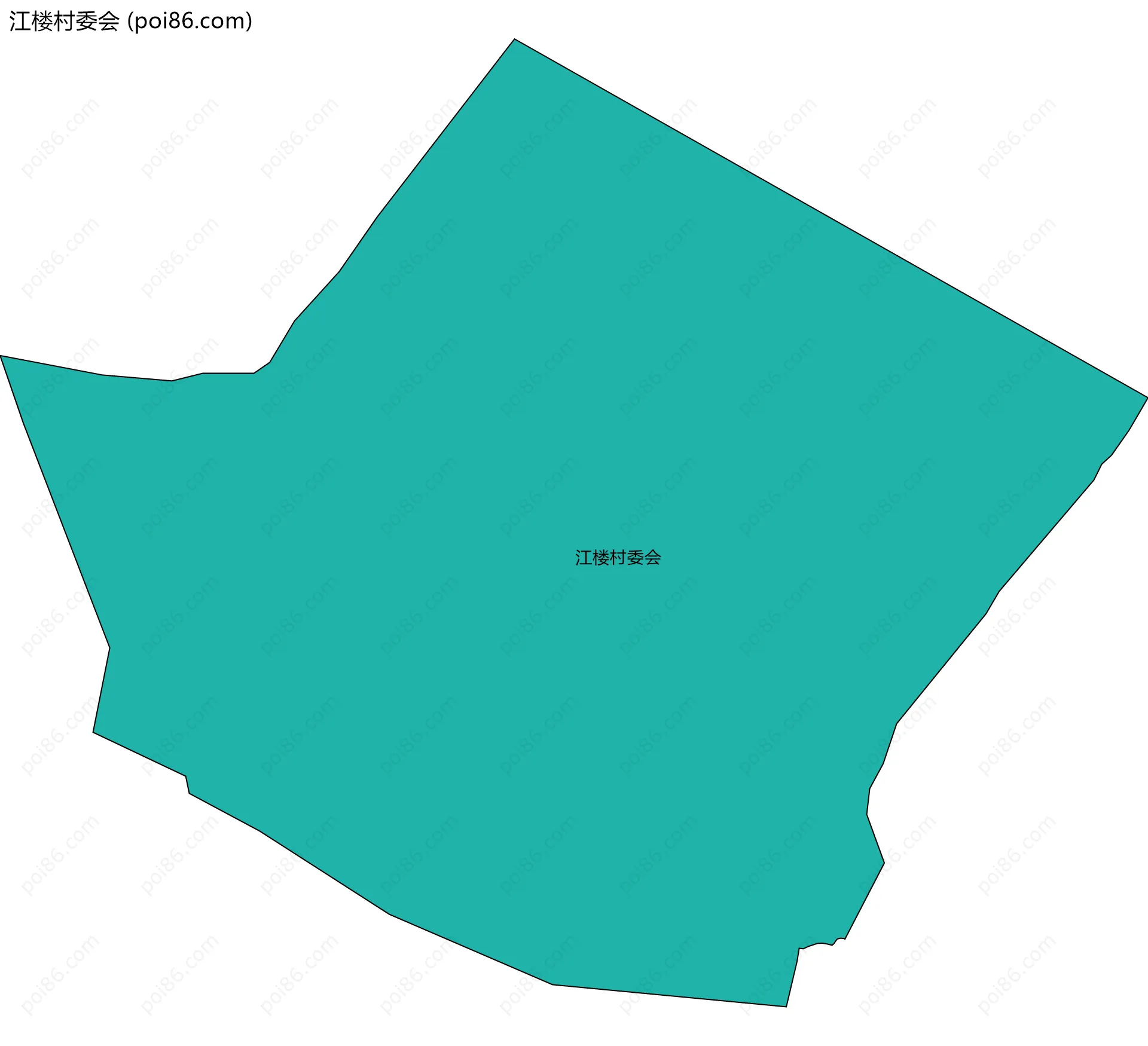 江楼村委会边界地图