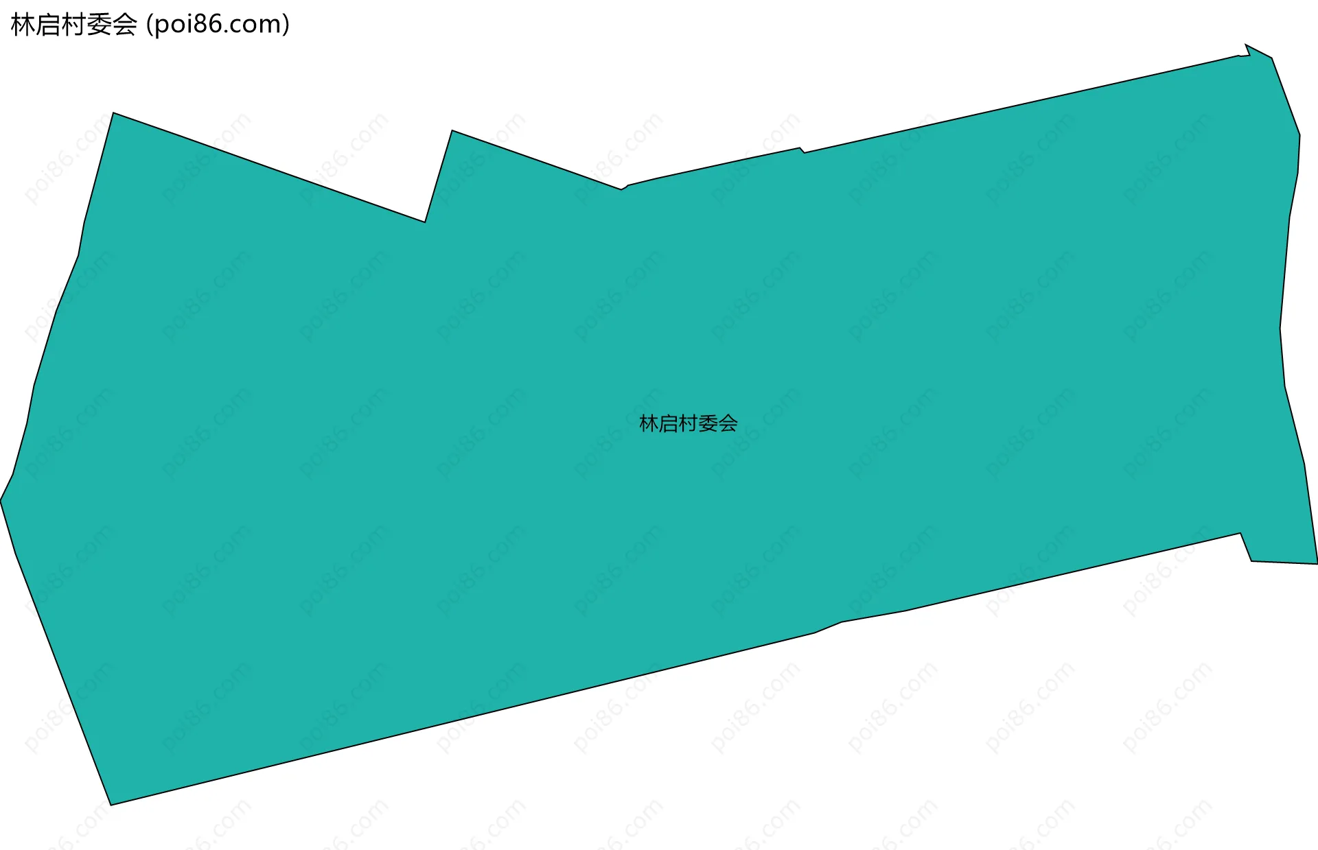 林启村委会边界地图