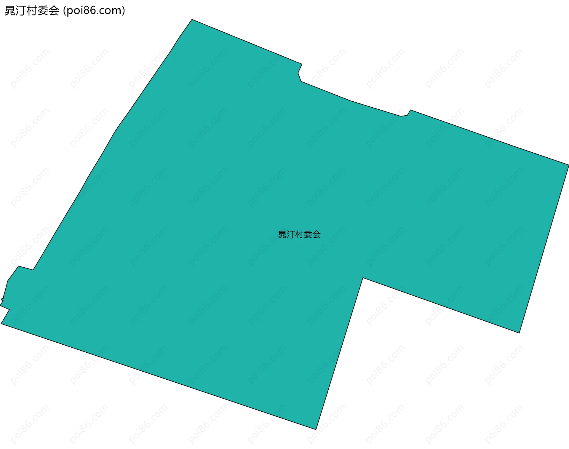 晁汀村委会边界地图
