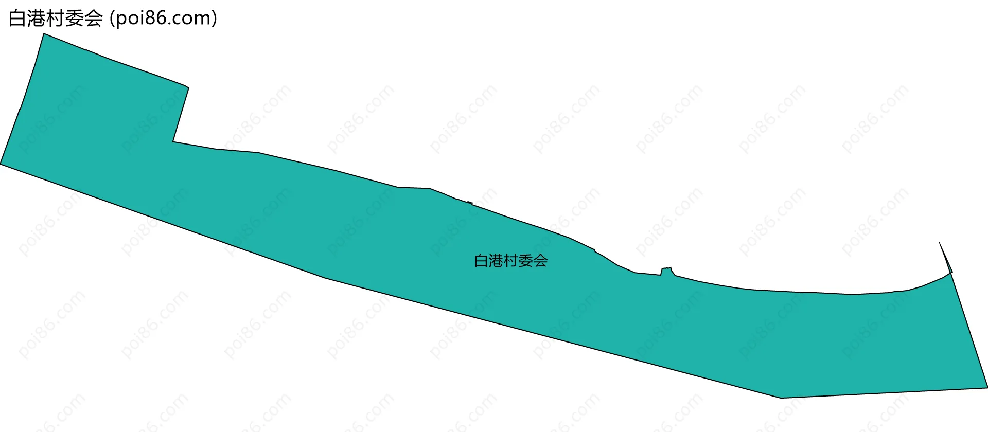 白港村委会边界地图