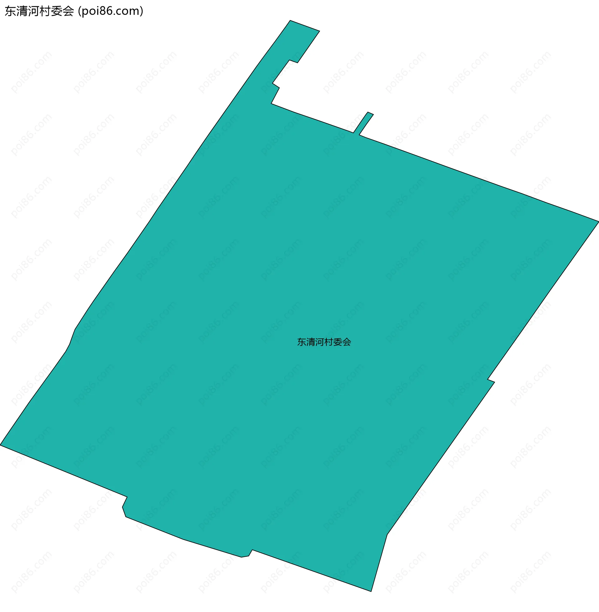 东清河村委会边界地图
