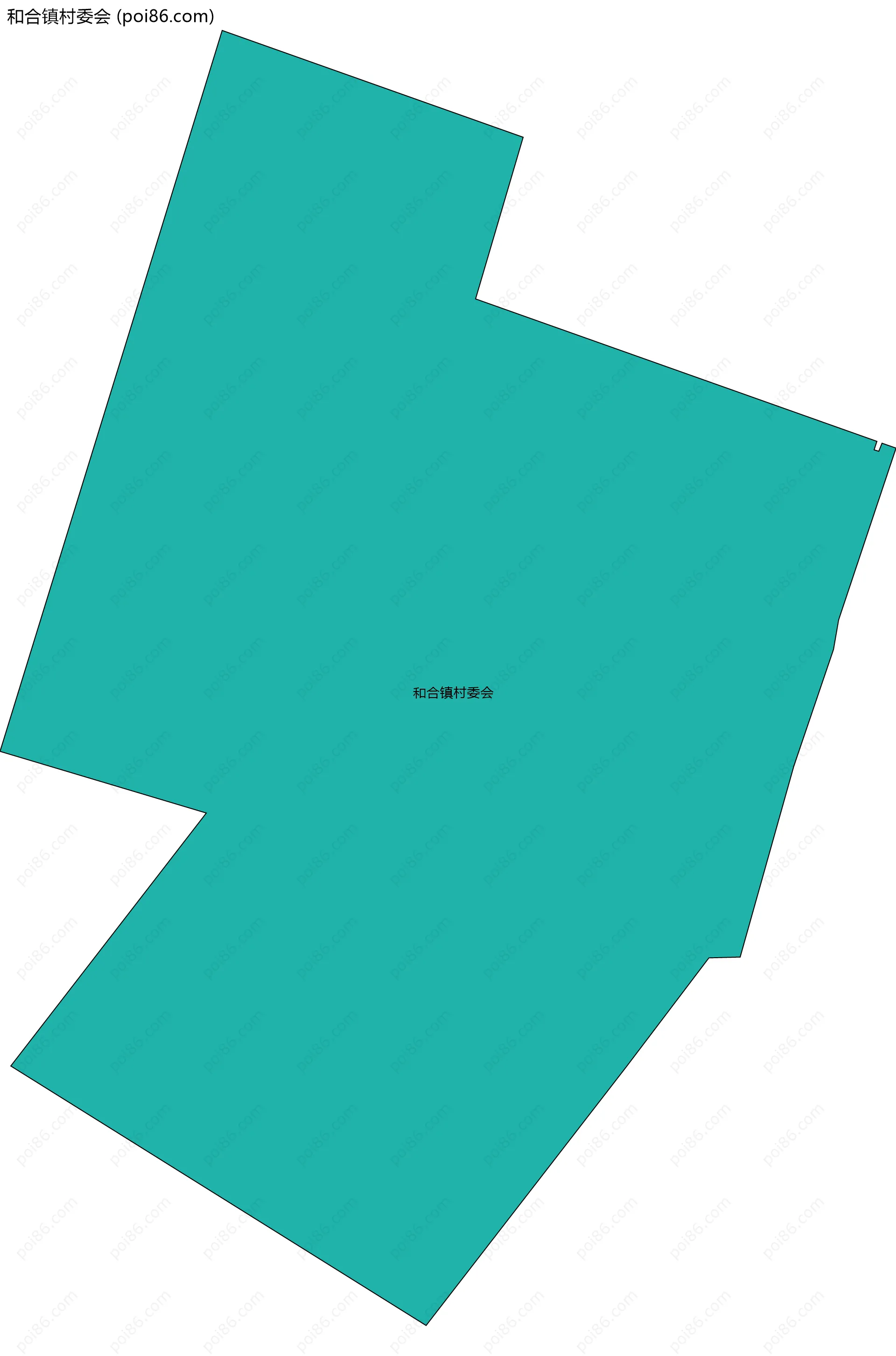 和合镇村委会边界地图