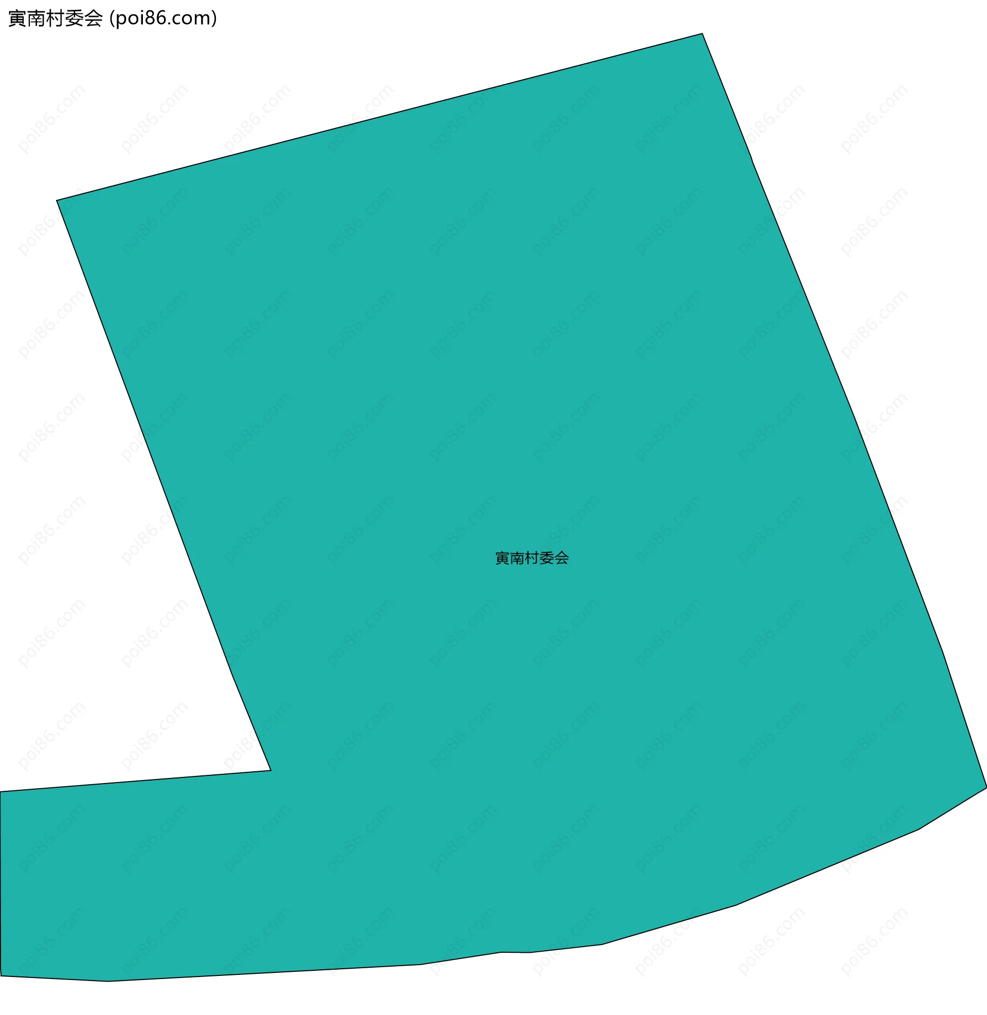 寅南村委会边界地图