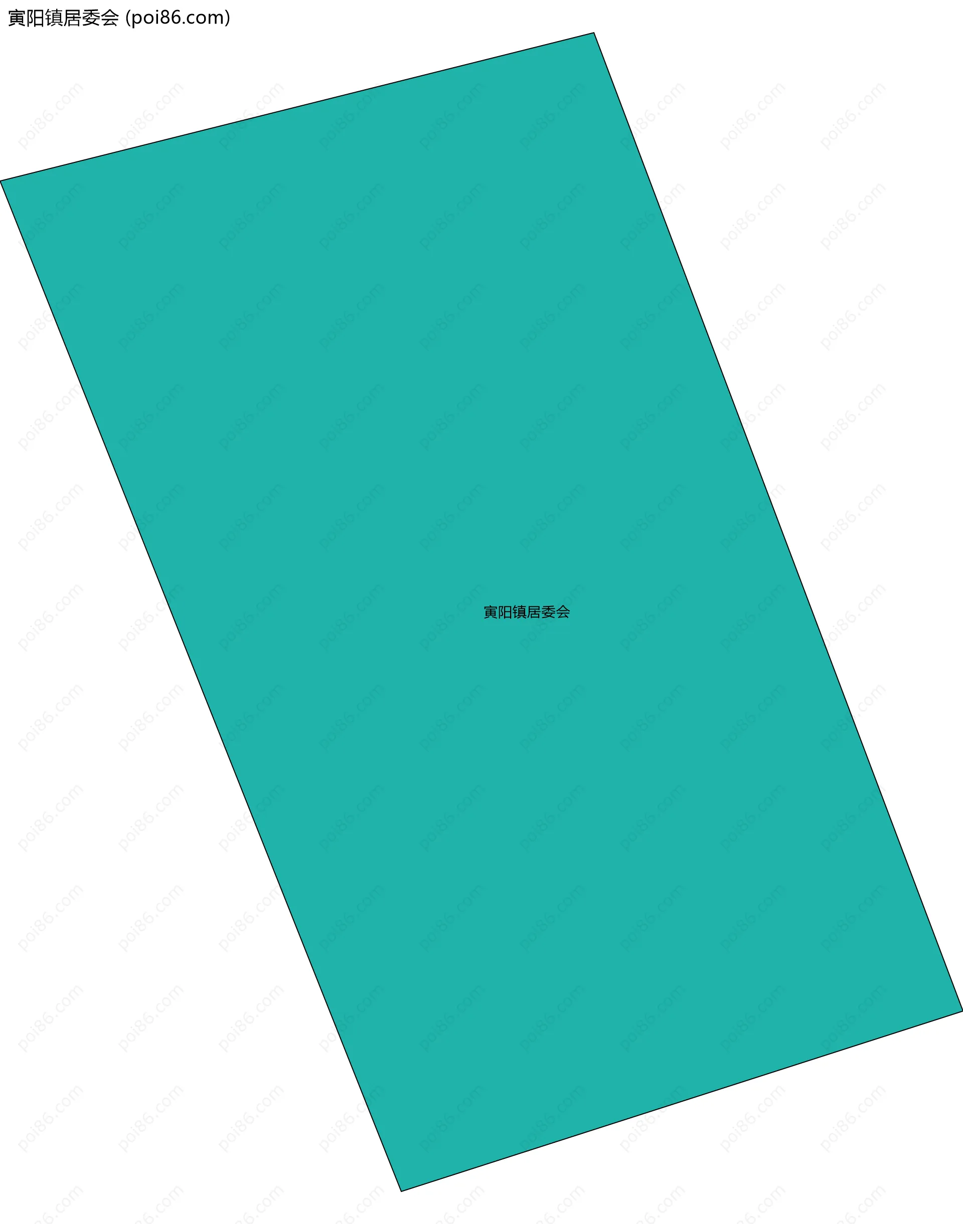 寅阳镇居委会边界地图