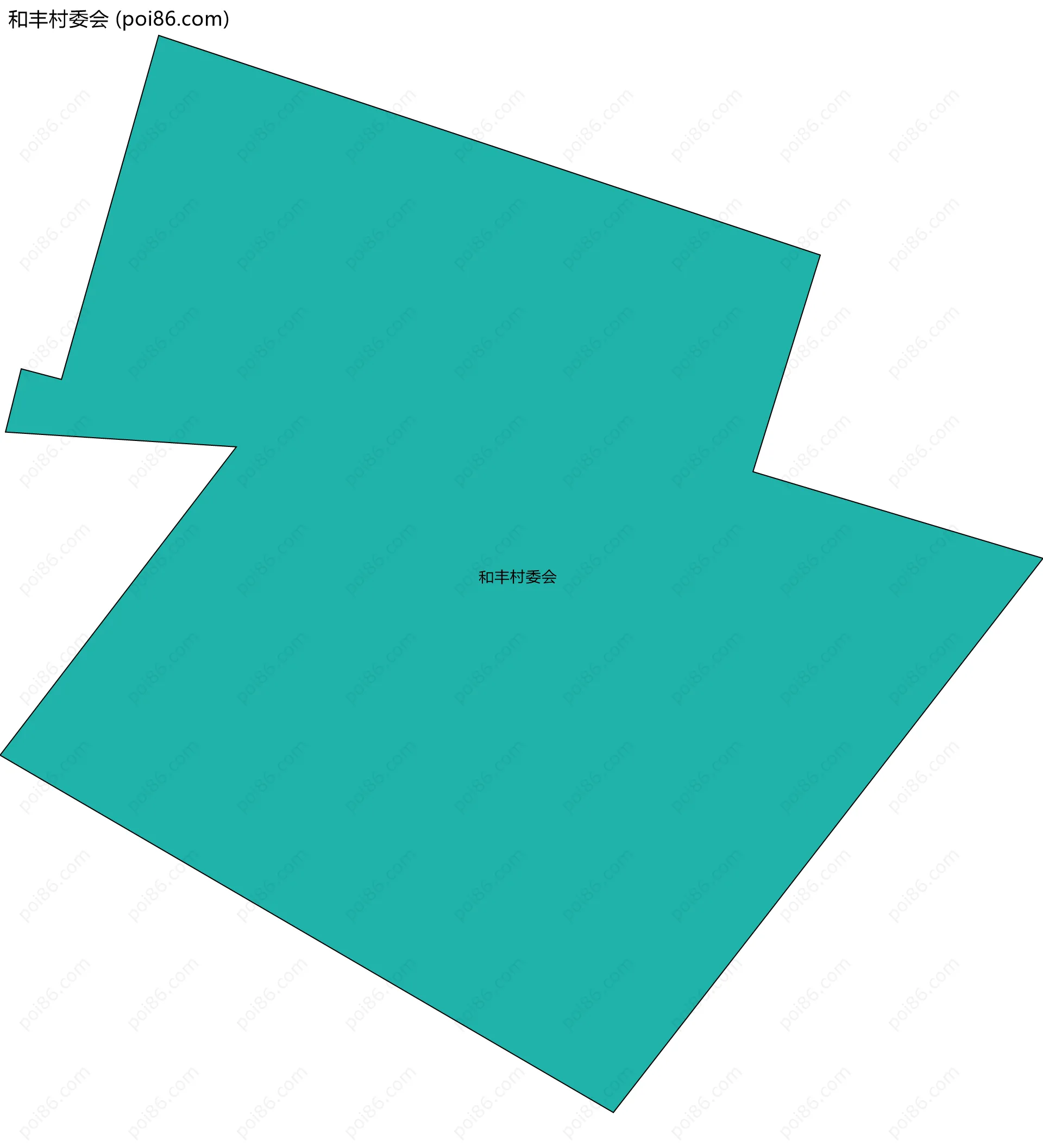 和丰村委会边界地图