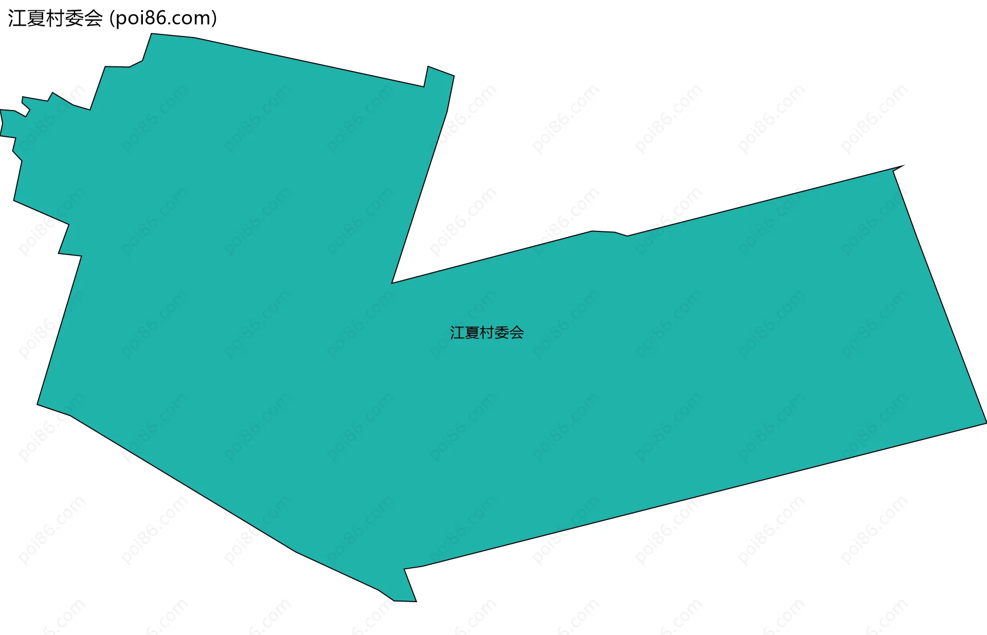 江夏村委会边界地图