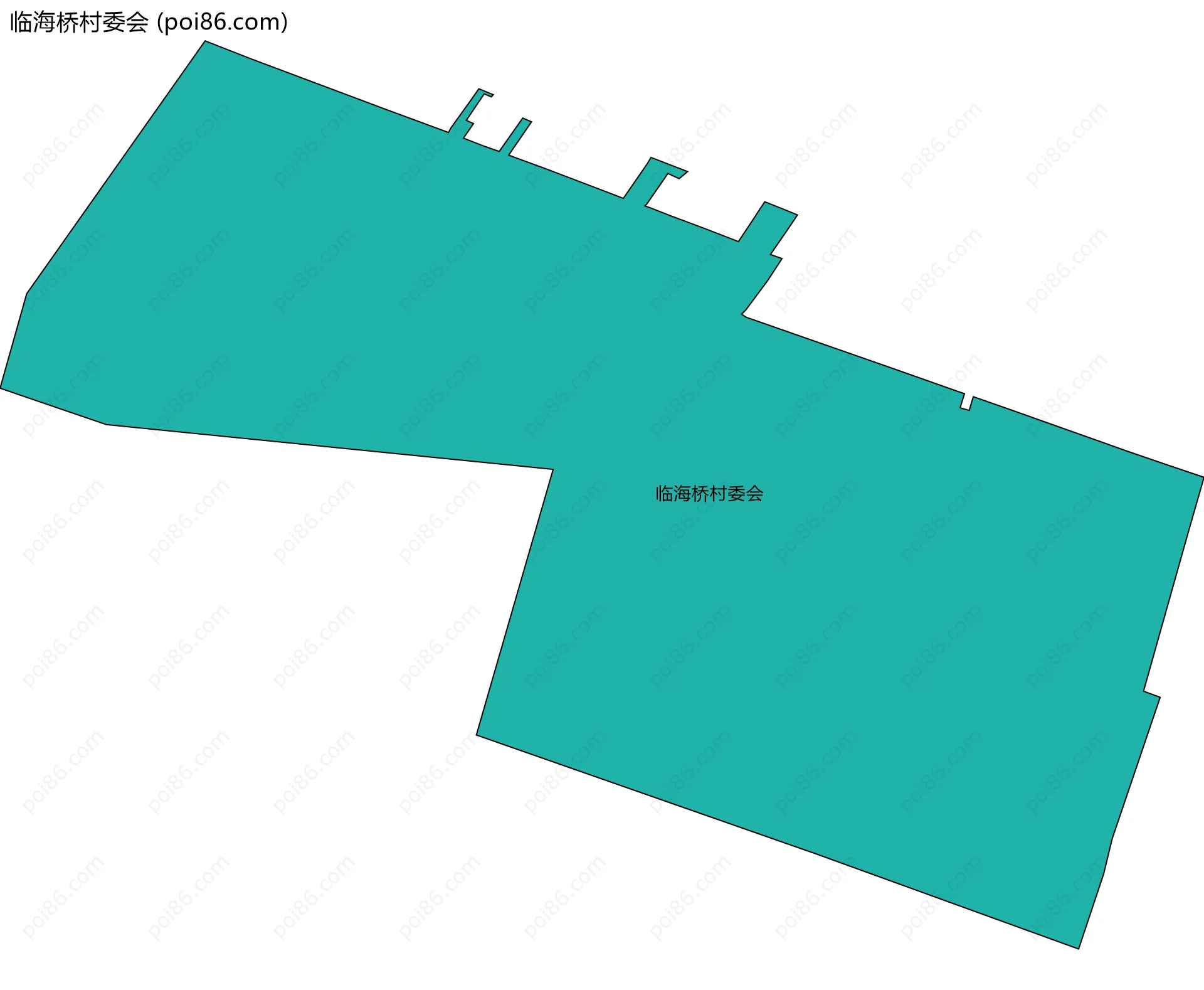 临海桥村委会边界地图