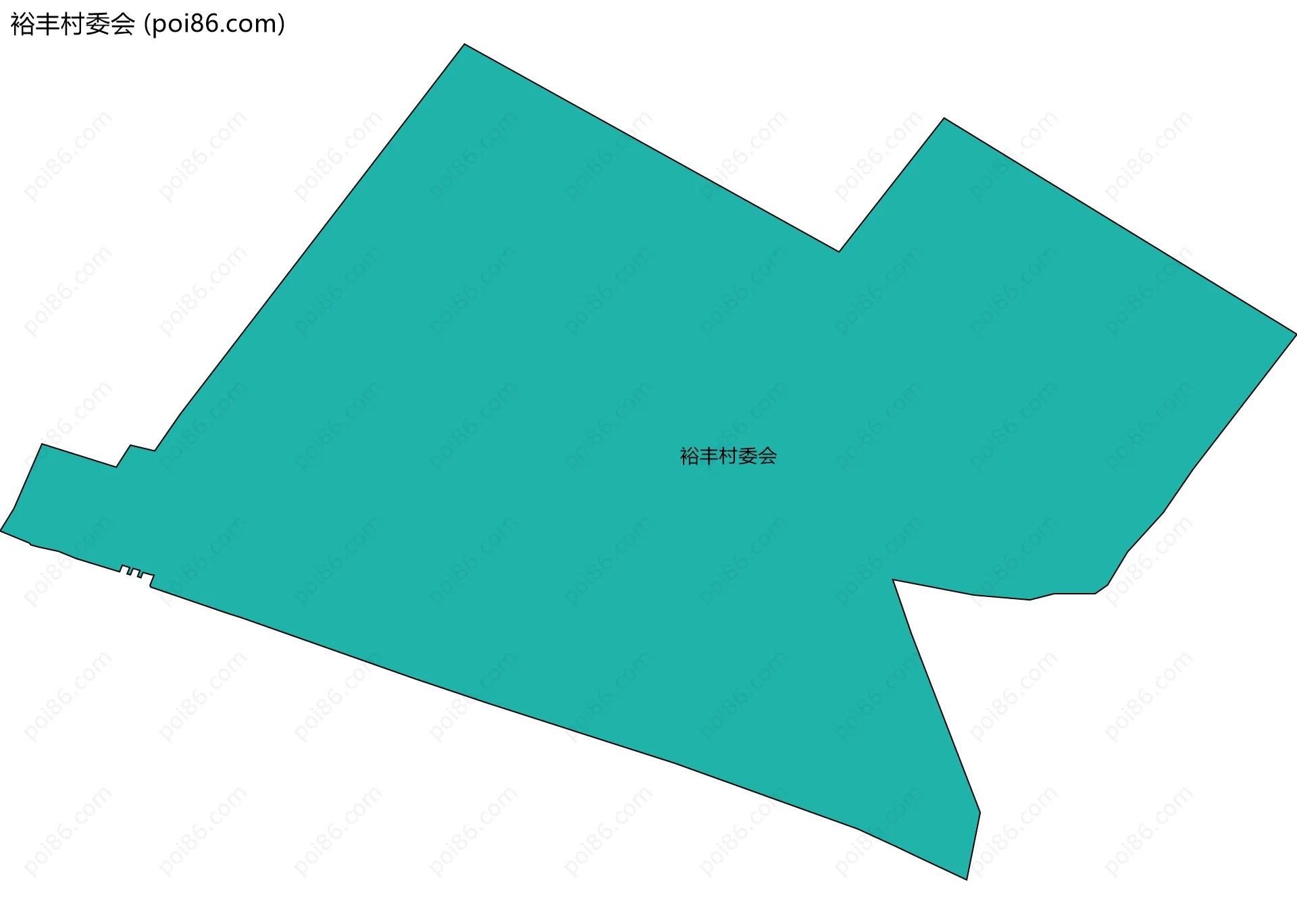 裕丰村委会边界地图