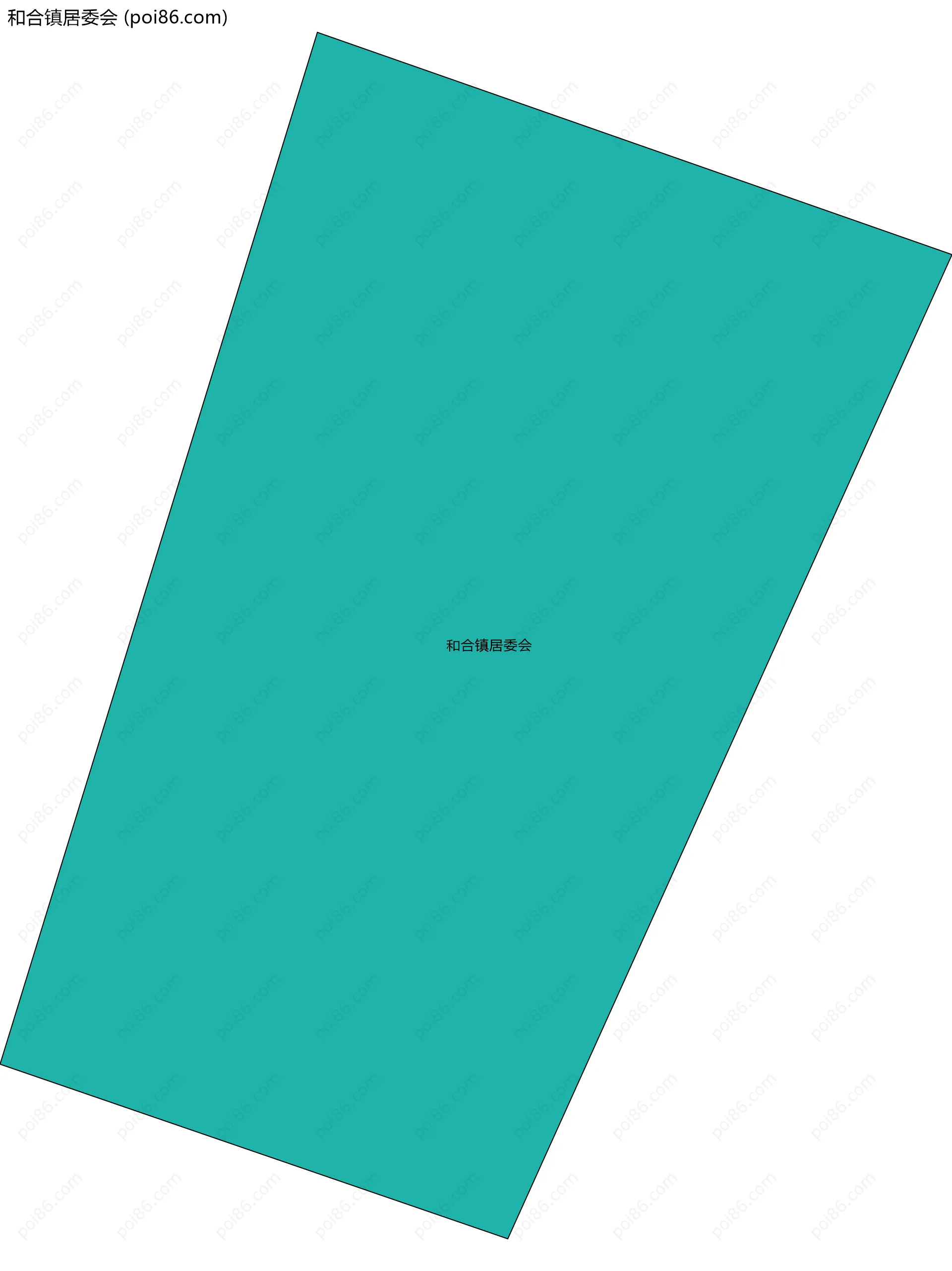 和合镇居委会边界地图