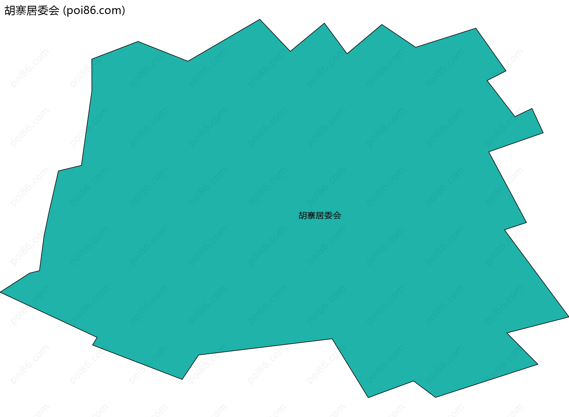 胡寨居委会边界地图