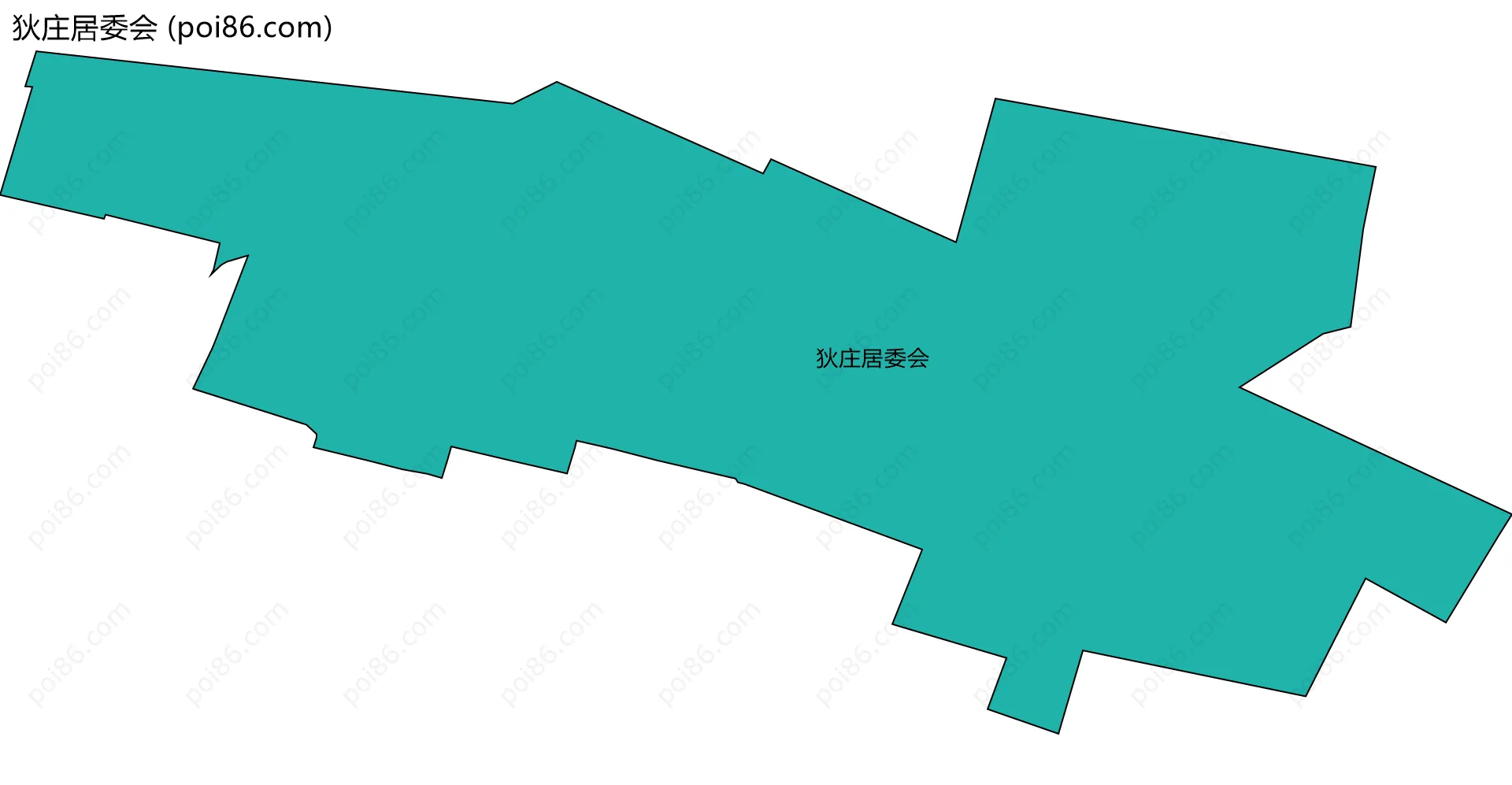 狄庄居委会边界地图