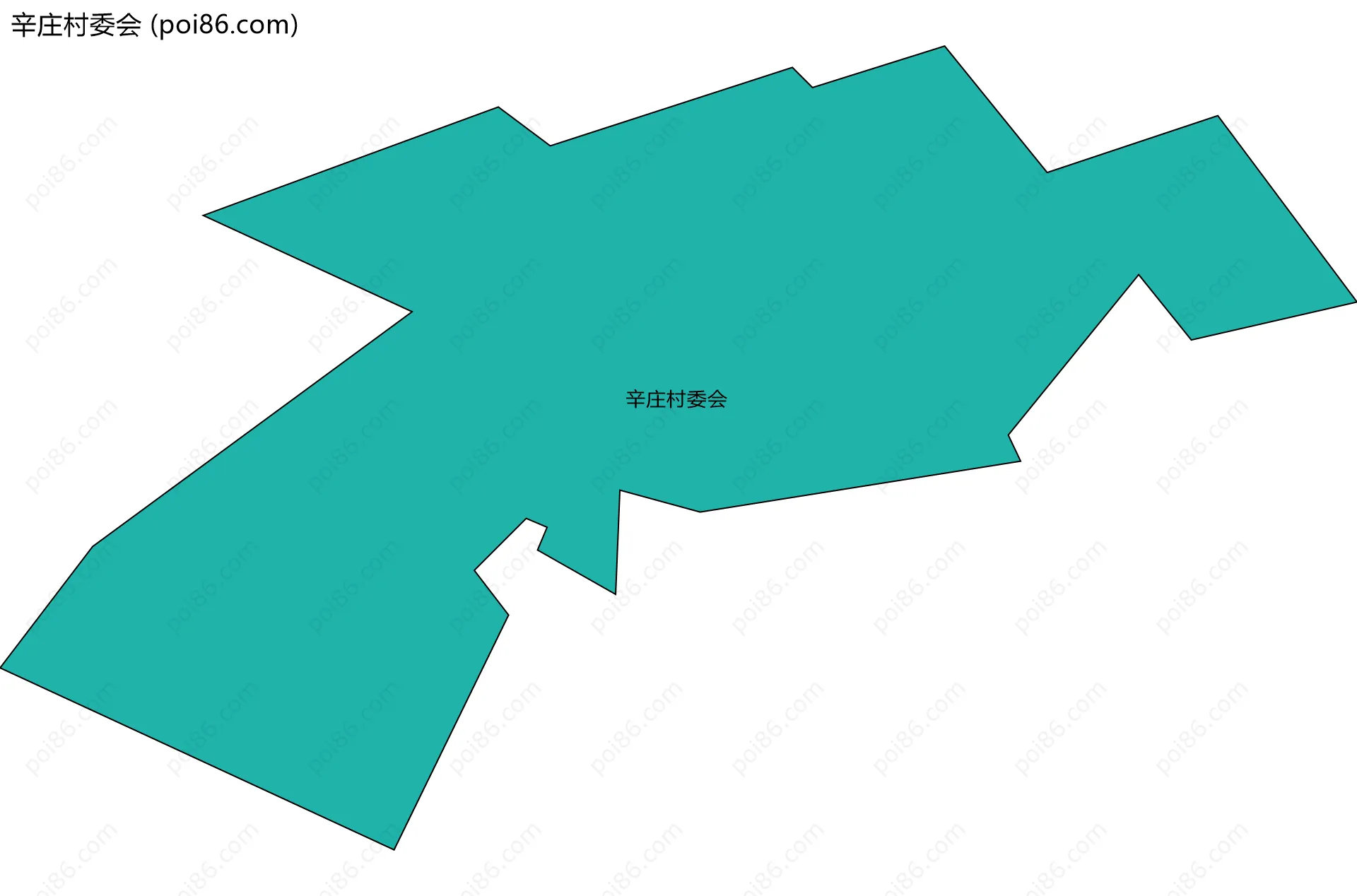 辛庄村委会边界地图