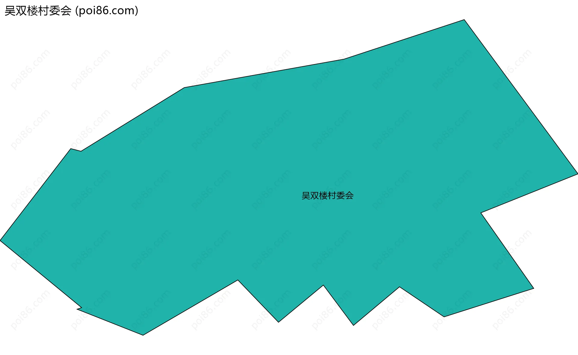 吴双楼村委会边界地图