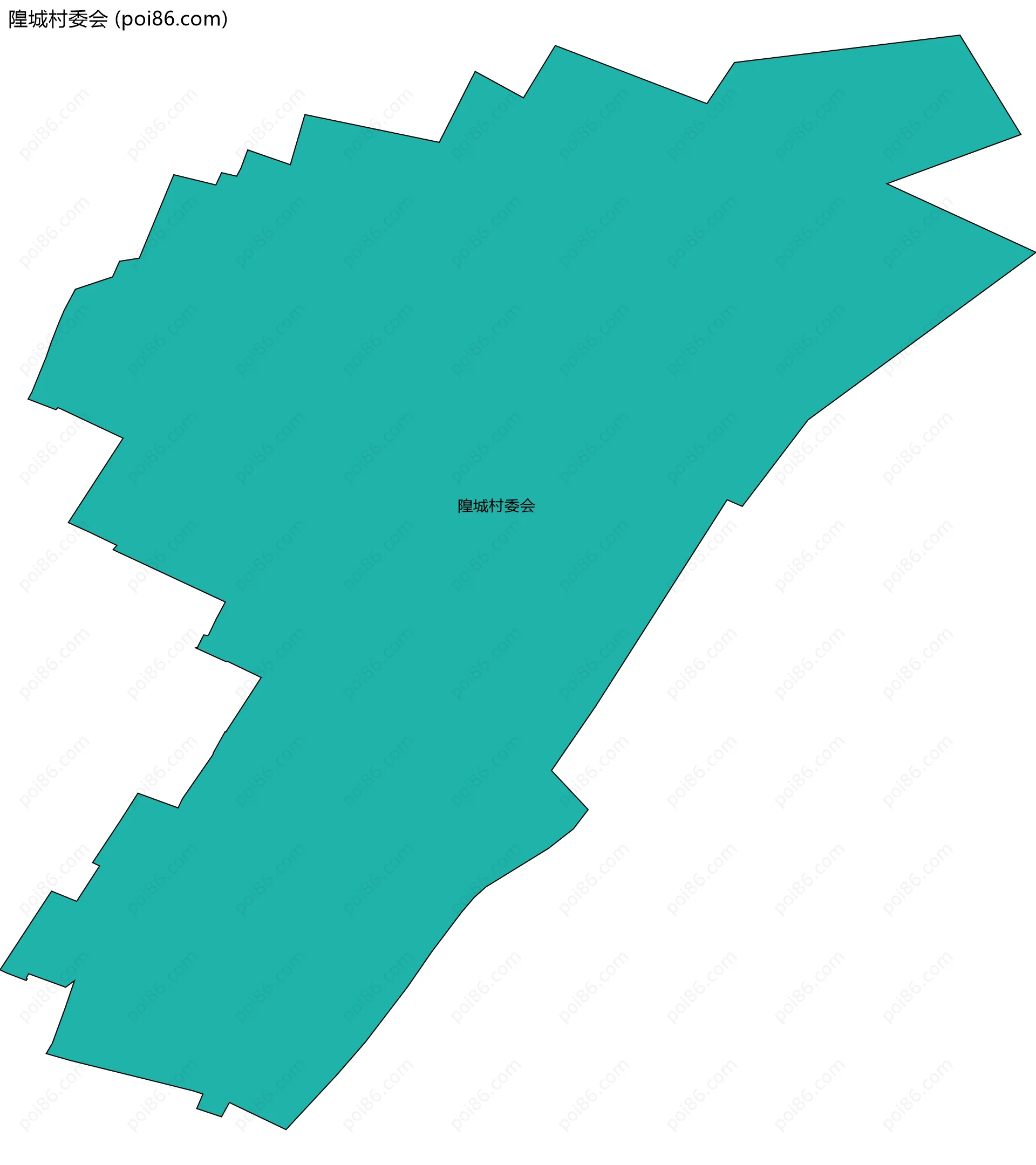 隍城村委会边界地图
