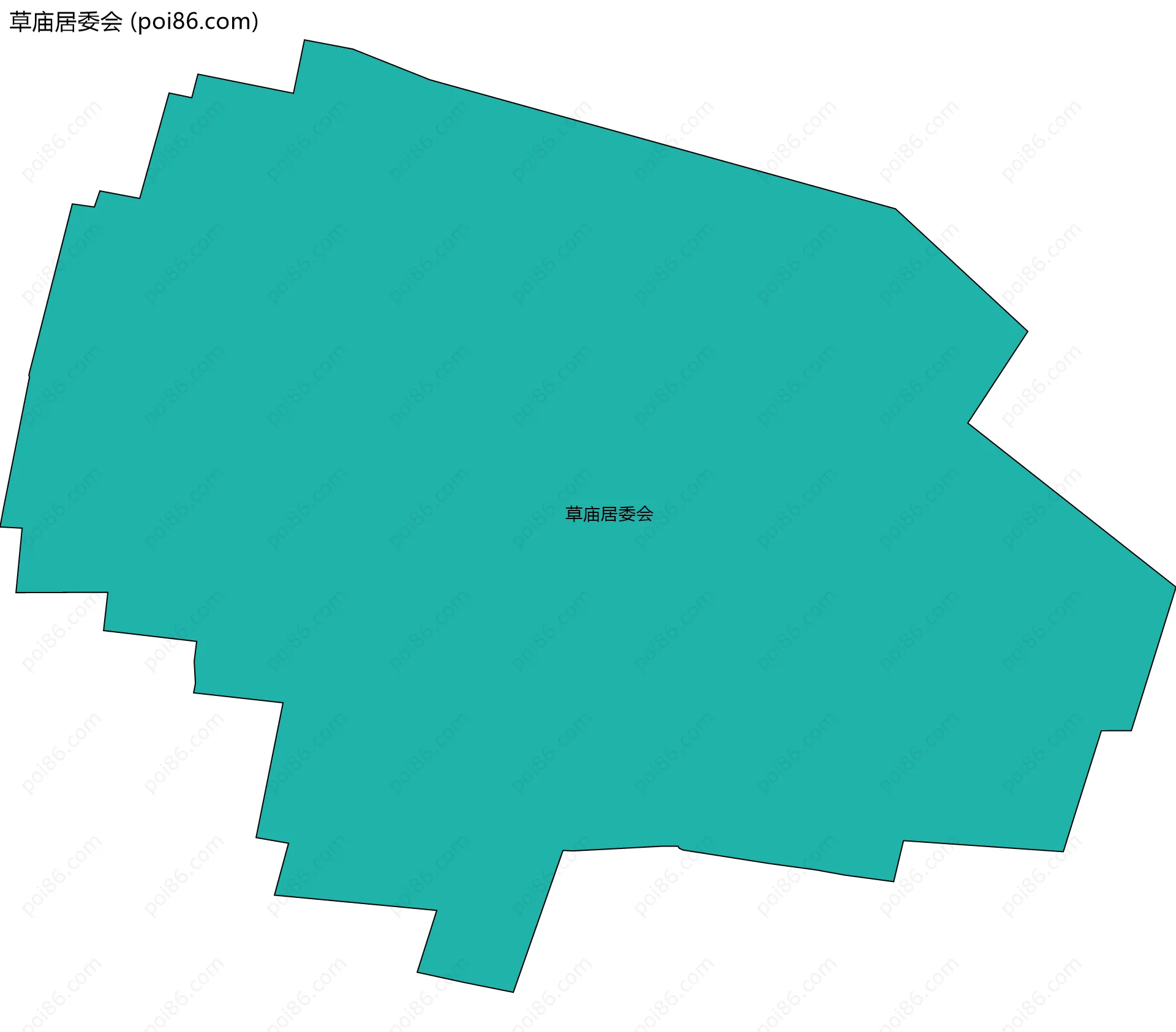 草庙居委会边界地图