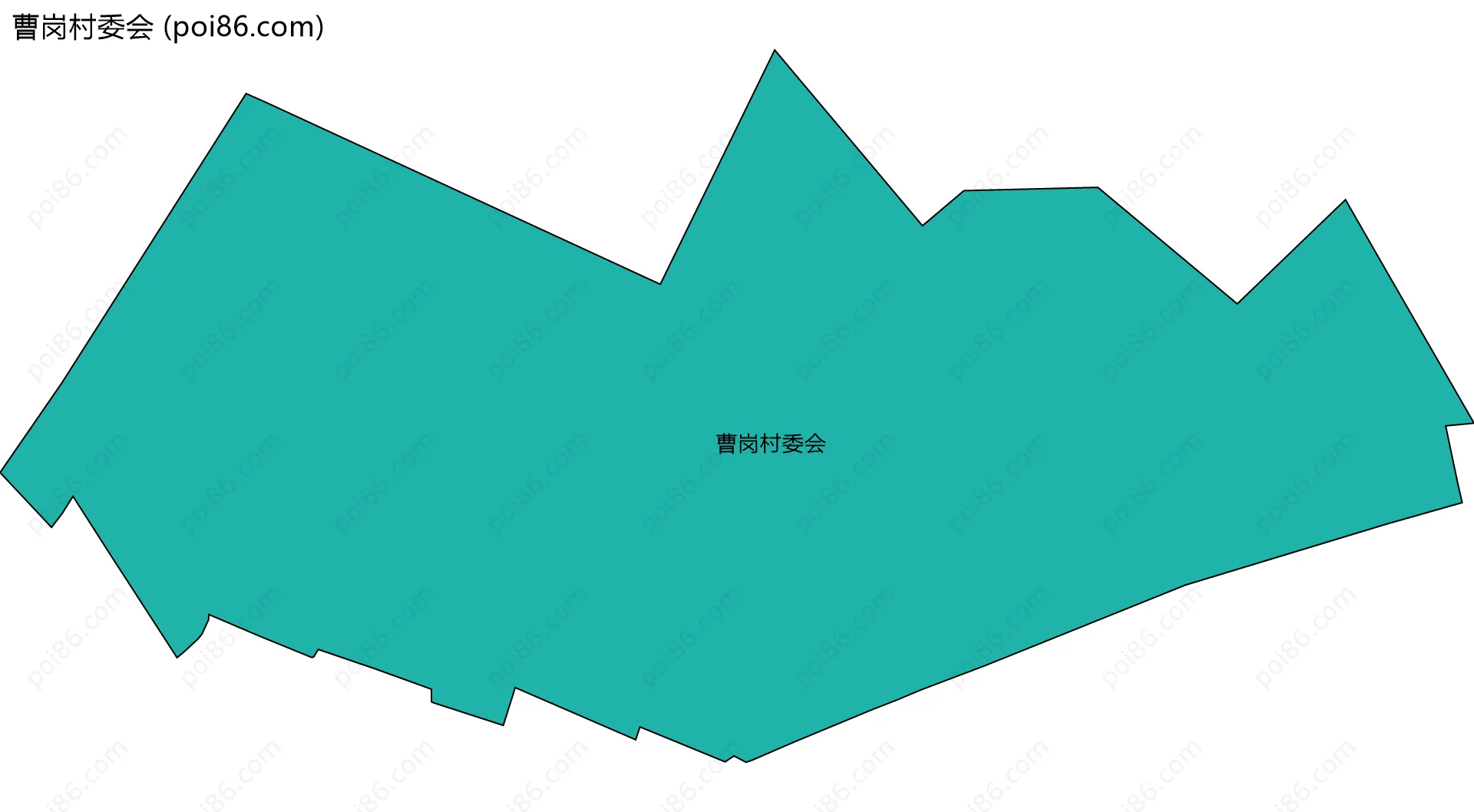 曹岗村委会边界地图