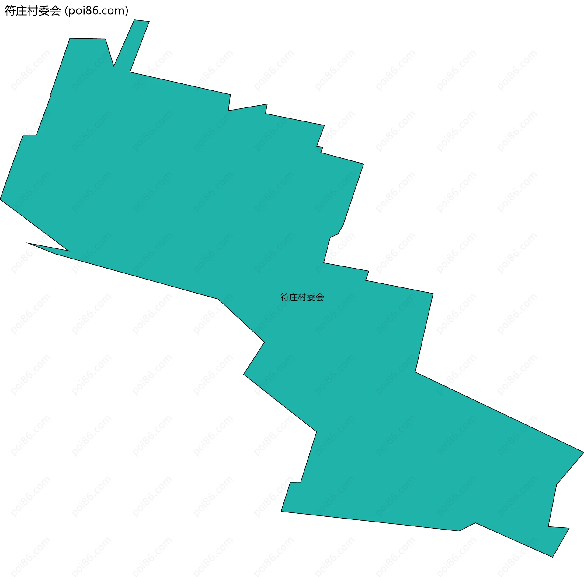 符庄村委会边界地图