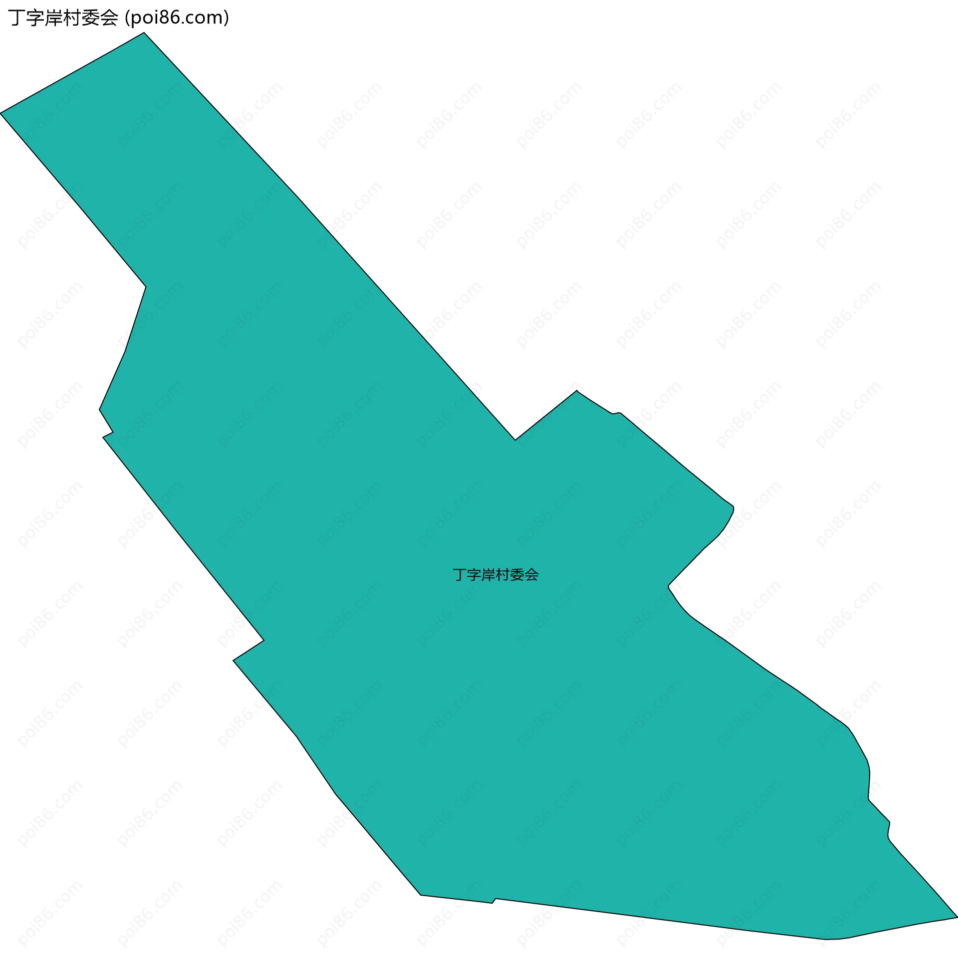 丁字岸村委会边界地图