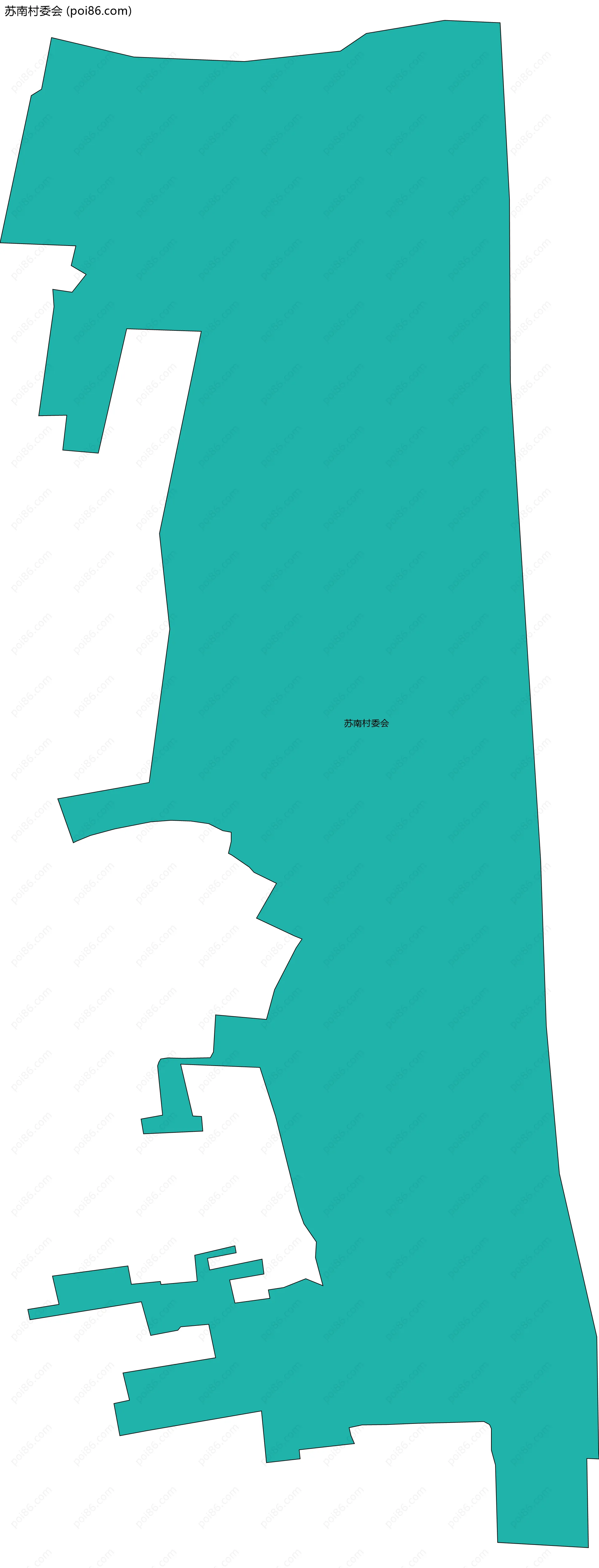 苏南村委会边界地图