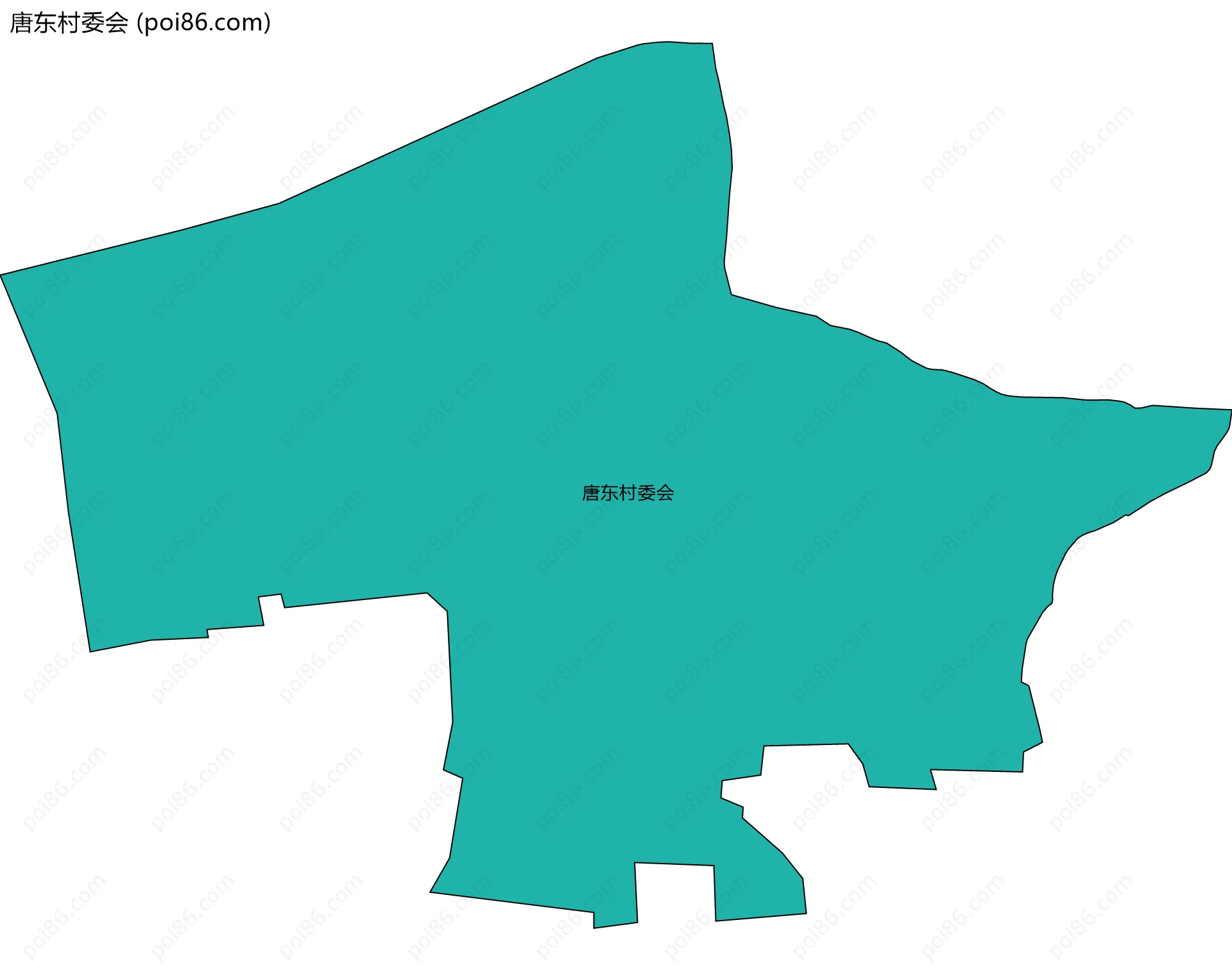 唐东村委会边界地图