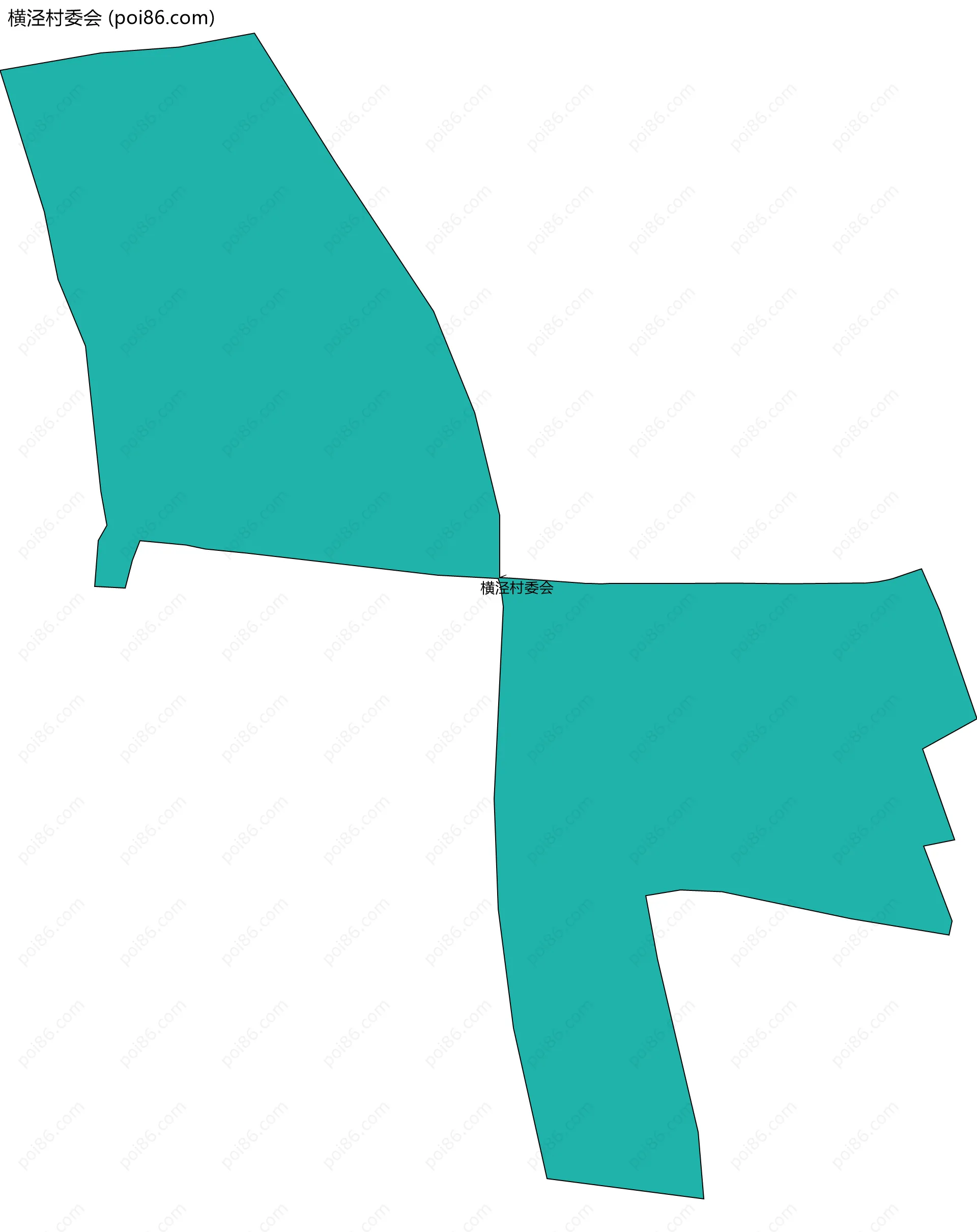 横泾村委会边界地图