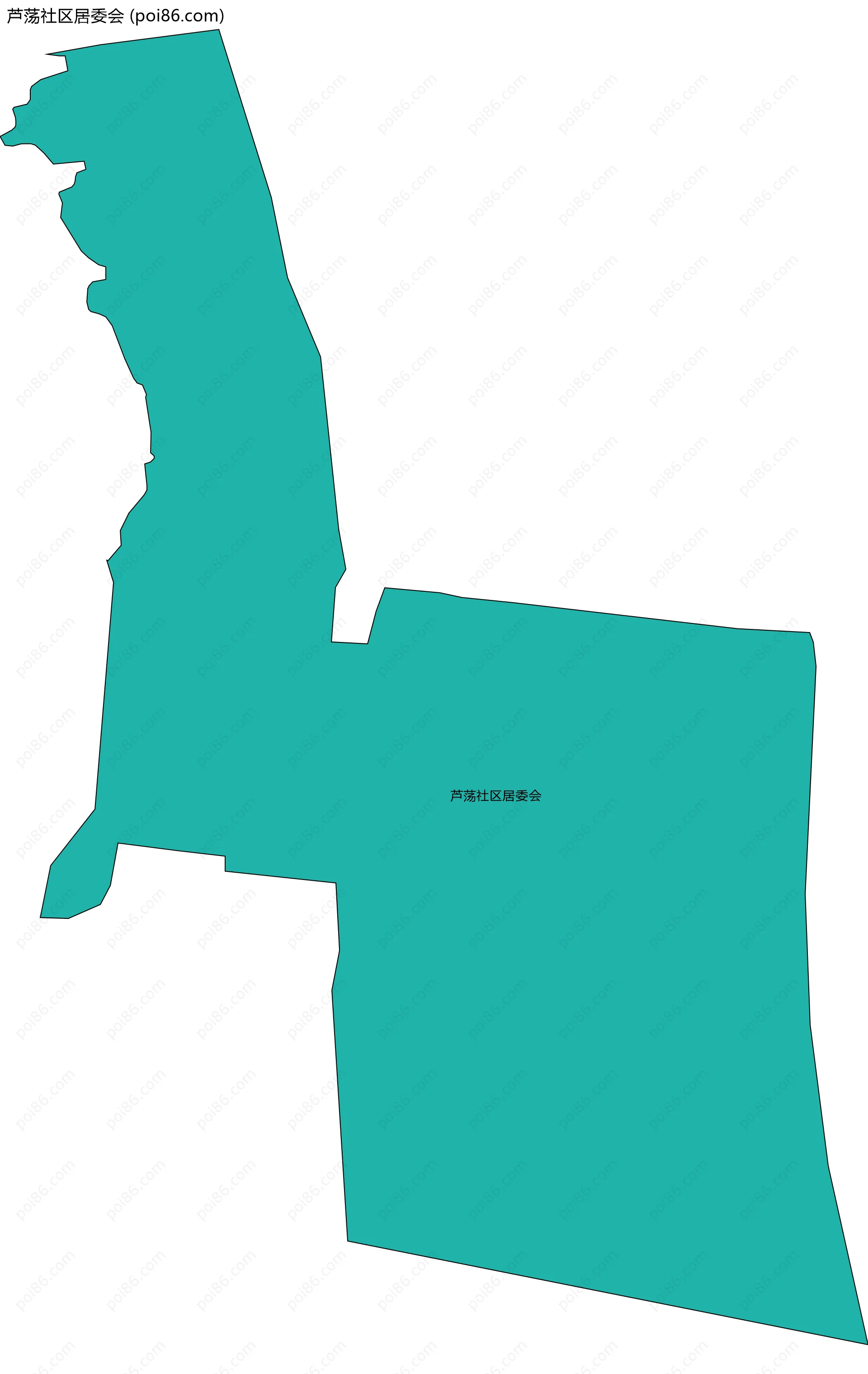 芦荡社区居委会边界地图