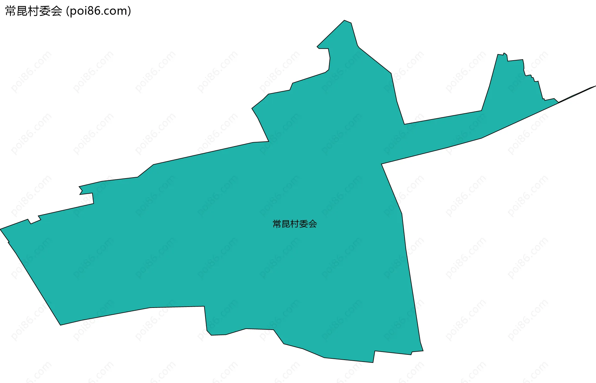 常昆村委会边界地图