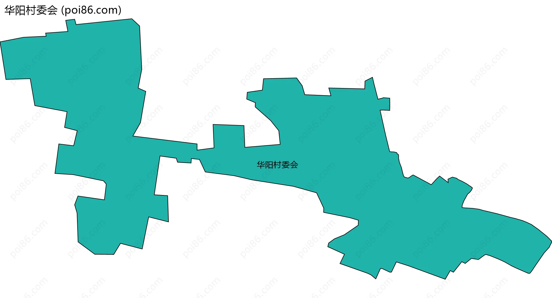 华阳村委会边界地图