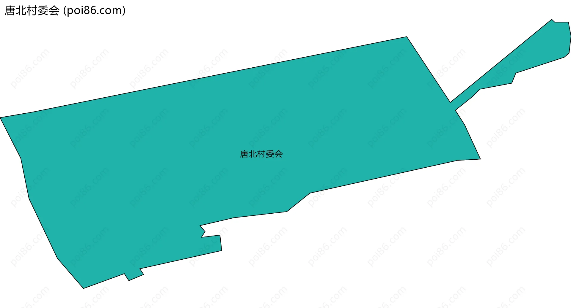 唐北村委会边界地图