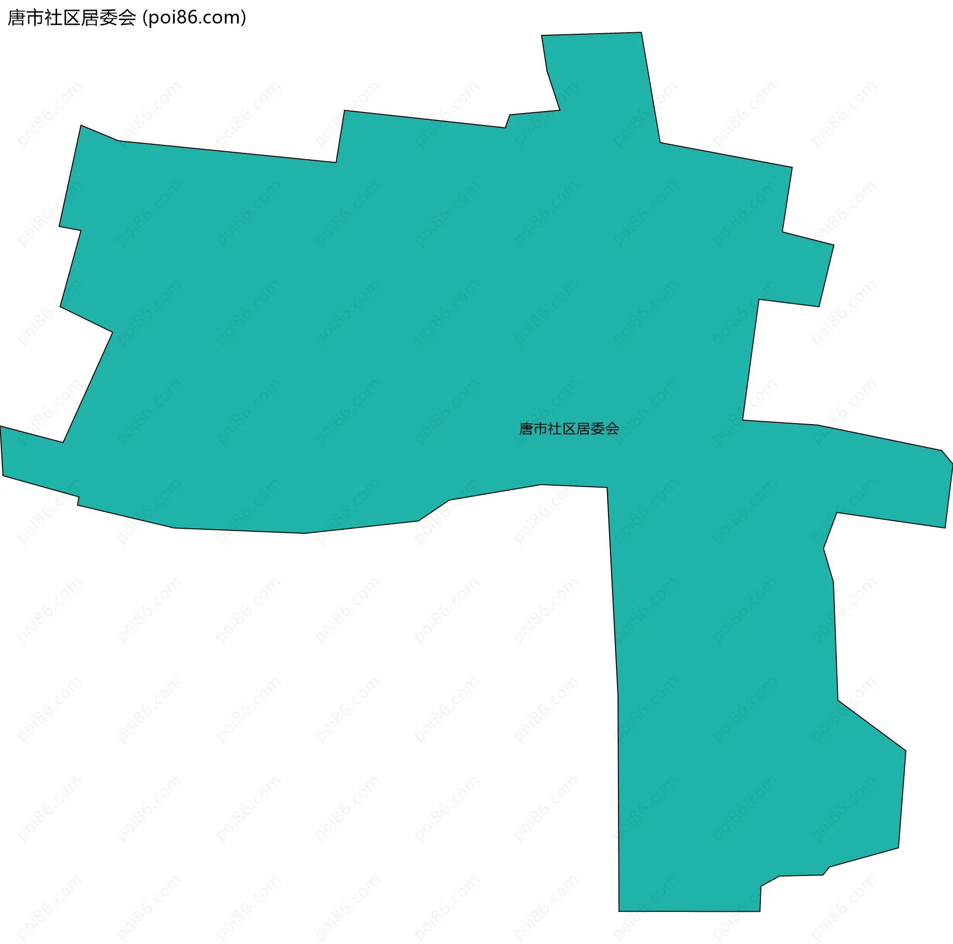 唐市社区居委会边界地图