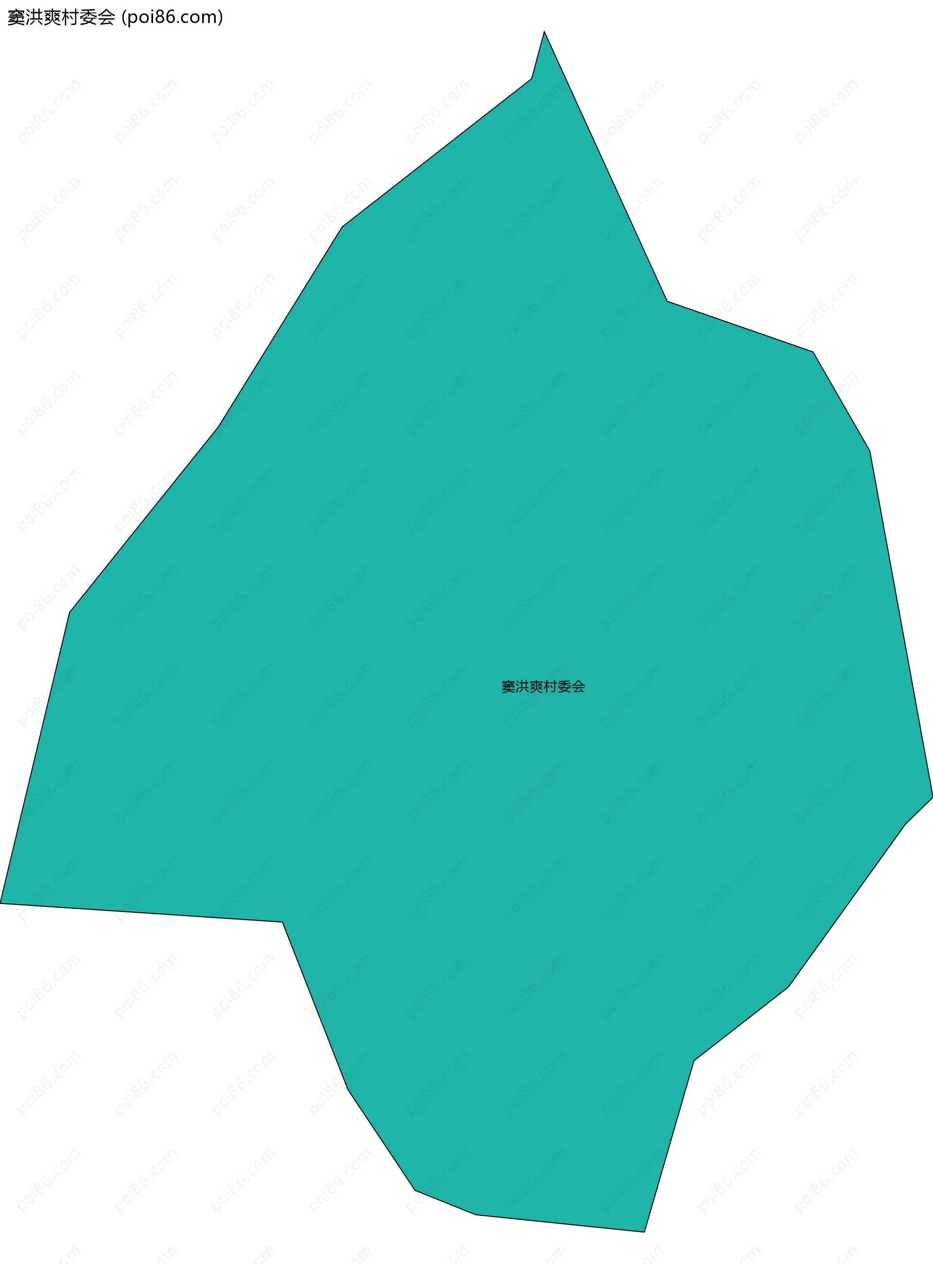 窦洪爽村委会边界地图