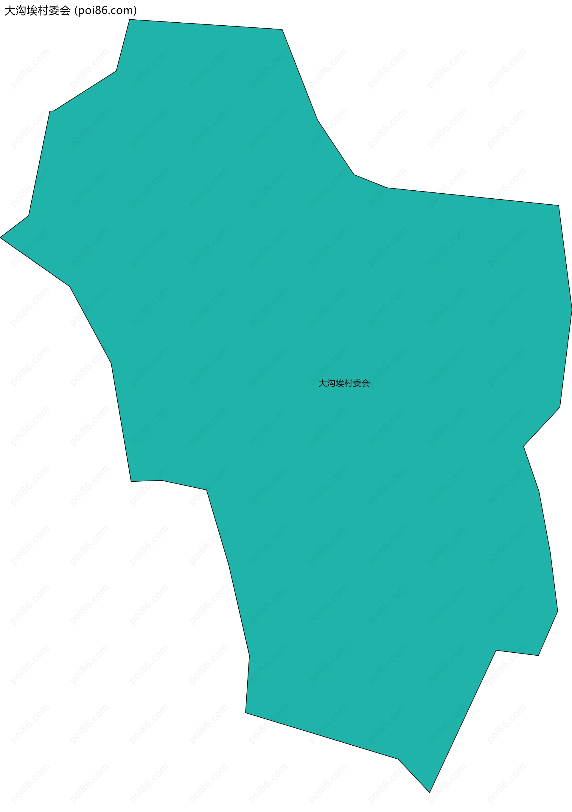 大沟埃村委会边界地图